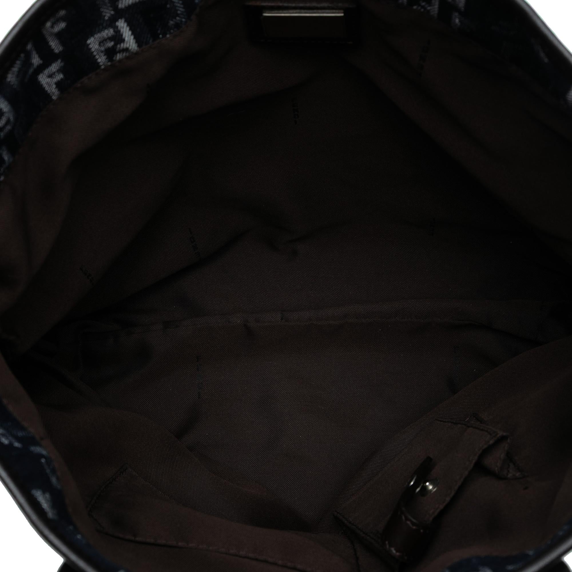 Fendi Zucchino Denim Tote
