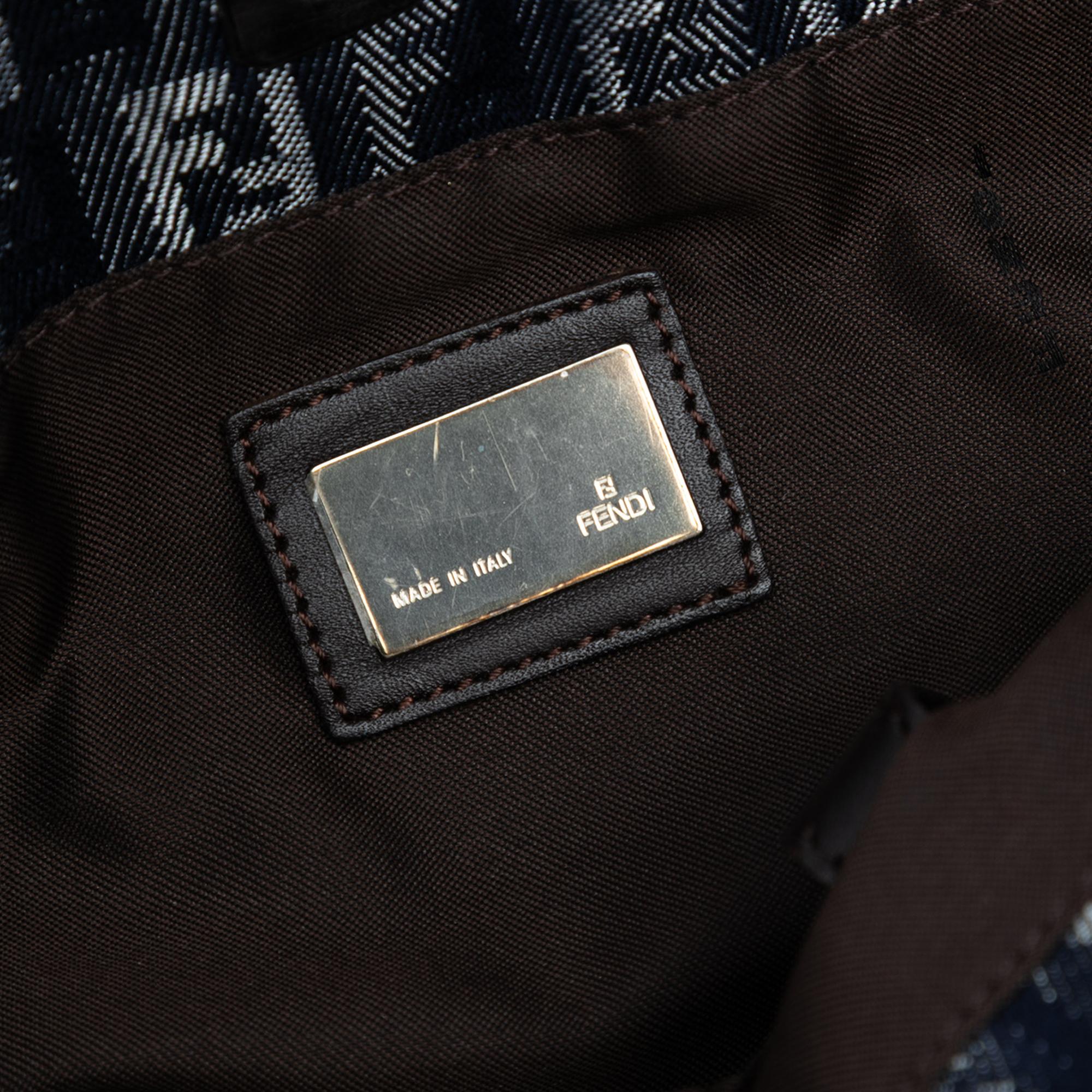 Fendi Zucchino Denim Tote