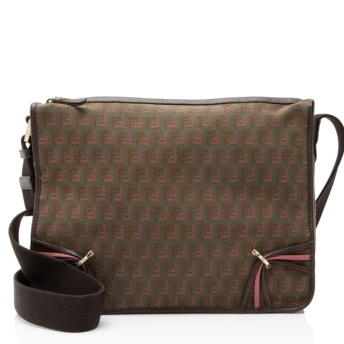 Fendi Zucchino F Charm Messenger