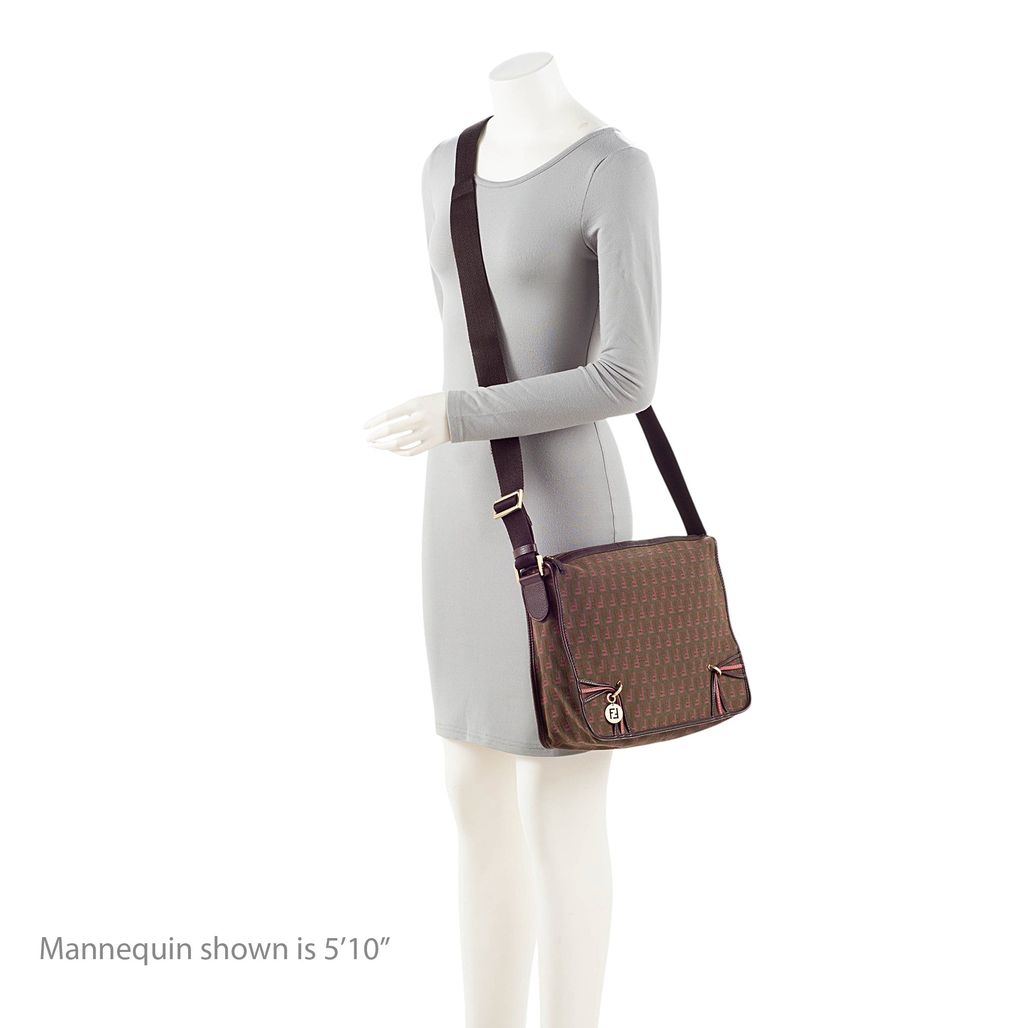 Fendi Zucchino F Charm Messenger