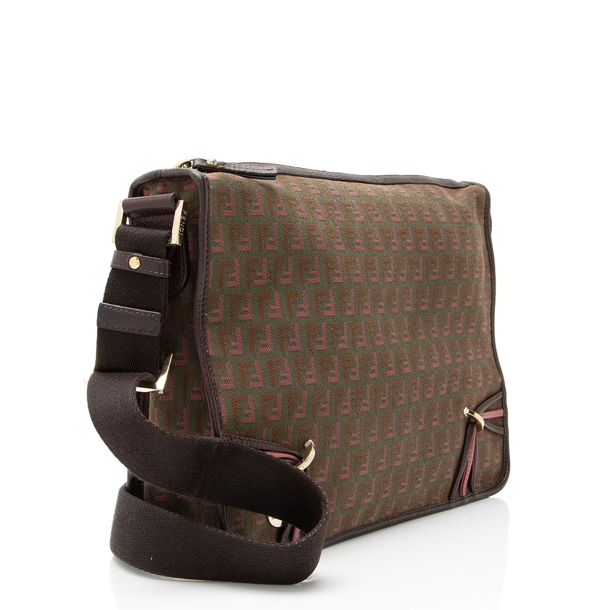 Fendi Zucchino F Charm Messenger
