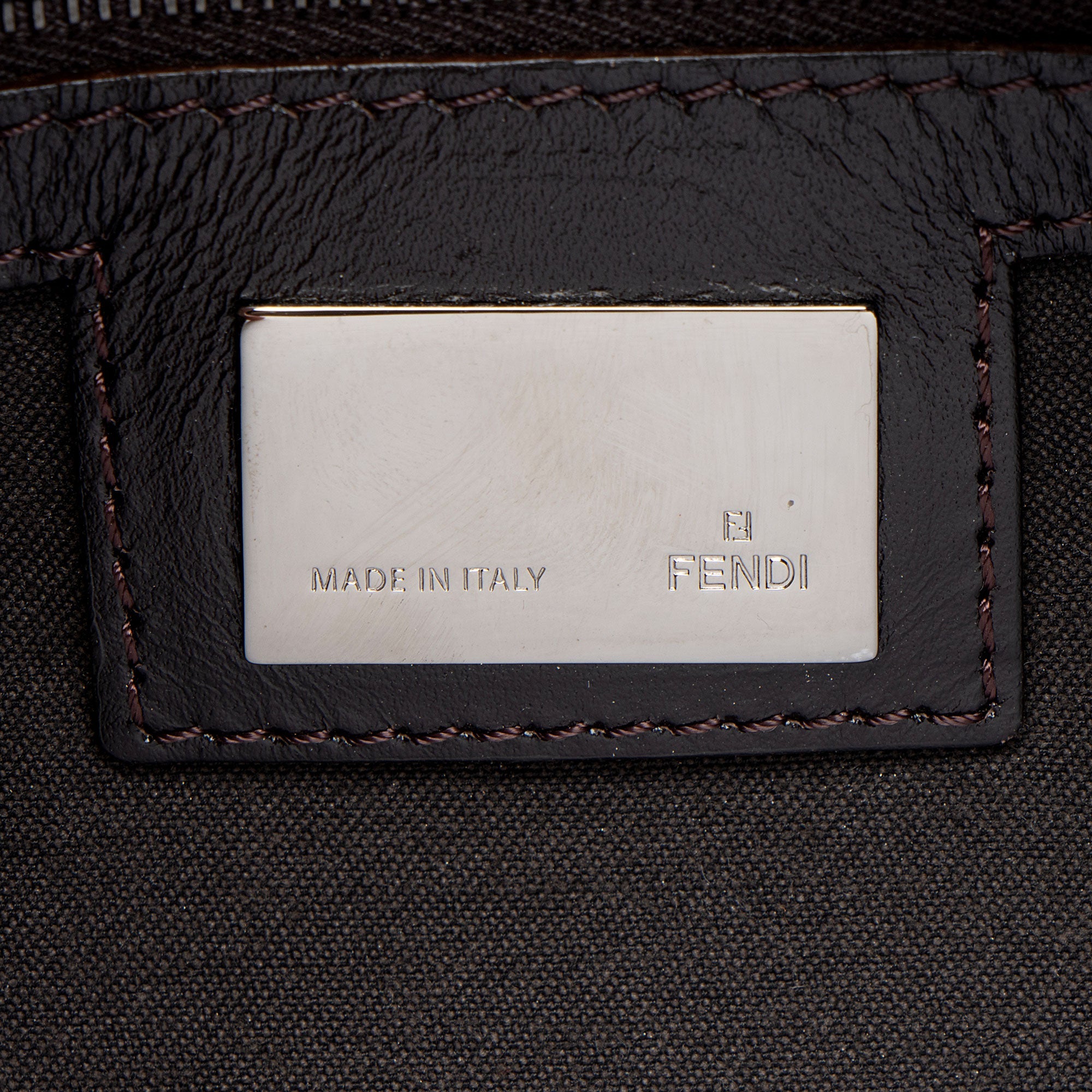 Fendi Zucchino Forever Mama Shoulder Bag