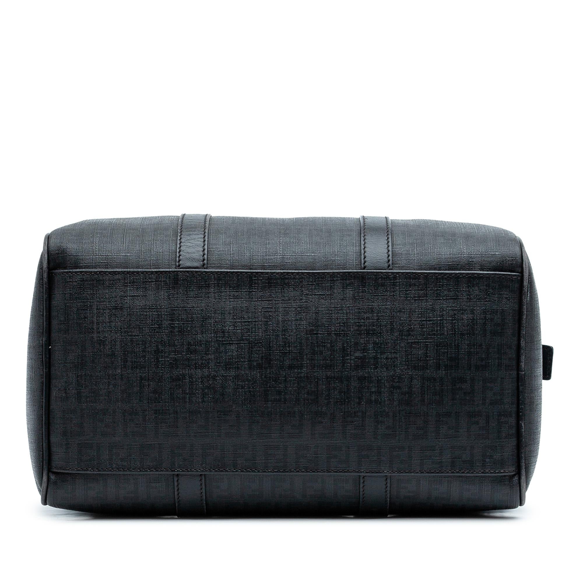 Fendi Zucchino Spalmati Boston Bag