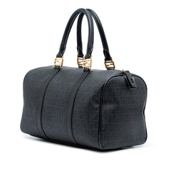 Fendi Zucchino Spalmati Boston Bag