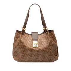 Fendi Zucchino Spalmati Chiusura Tote