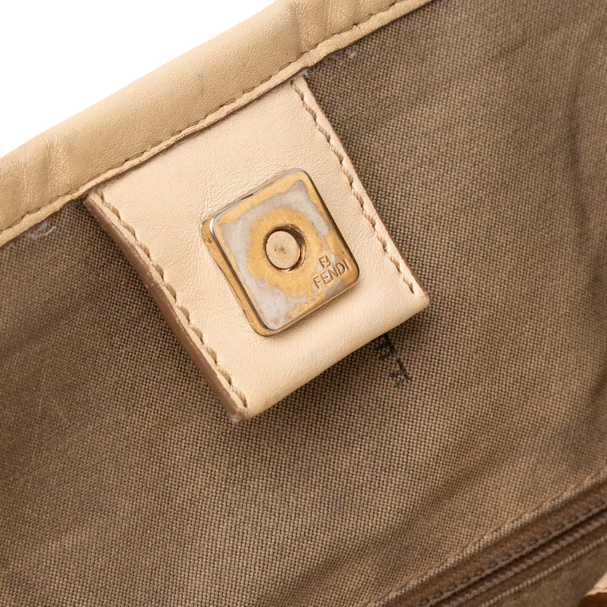 Fendi Zucchino Spalmati Chiusura Tote