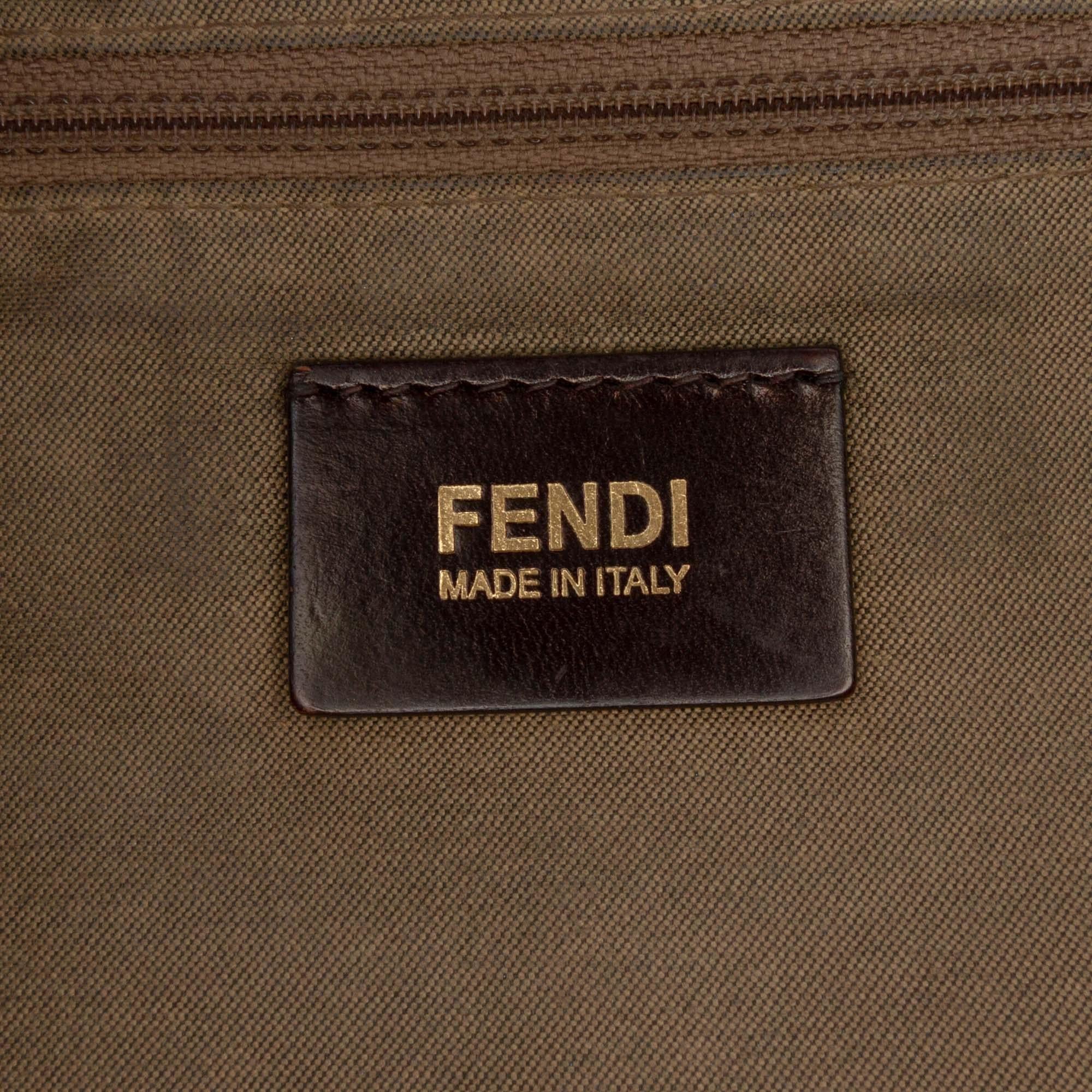 Fendi Zucchino Spalmati Chiusura Tote