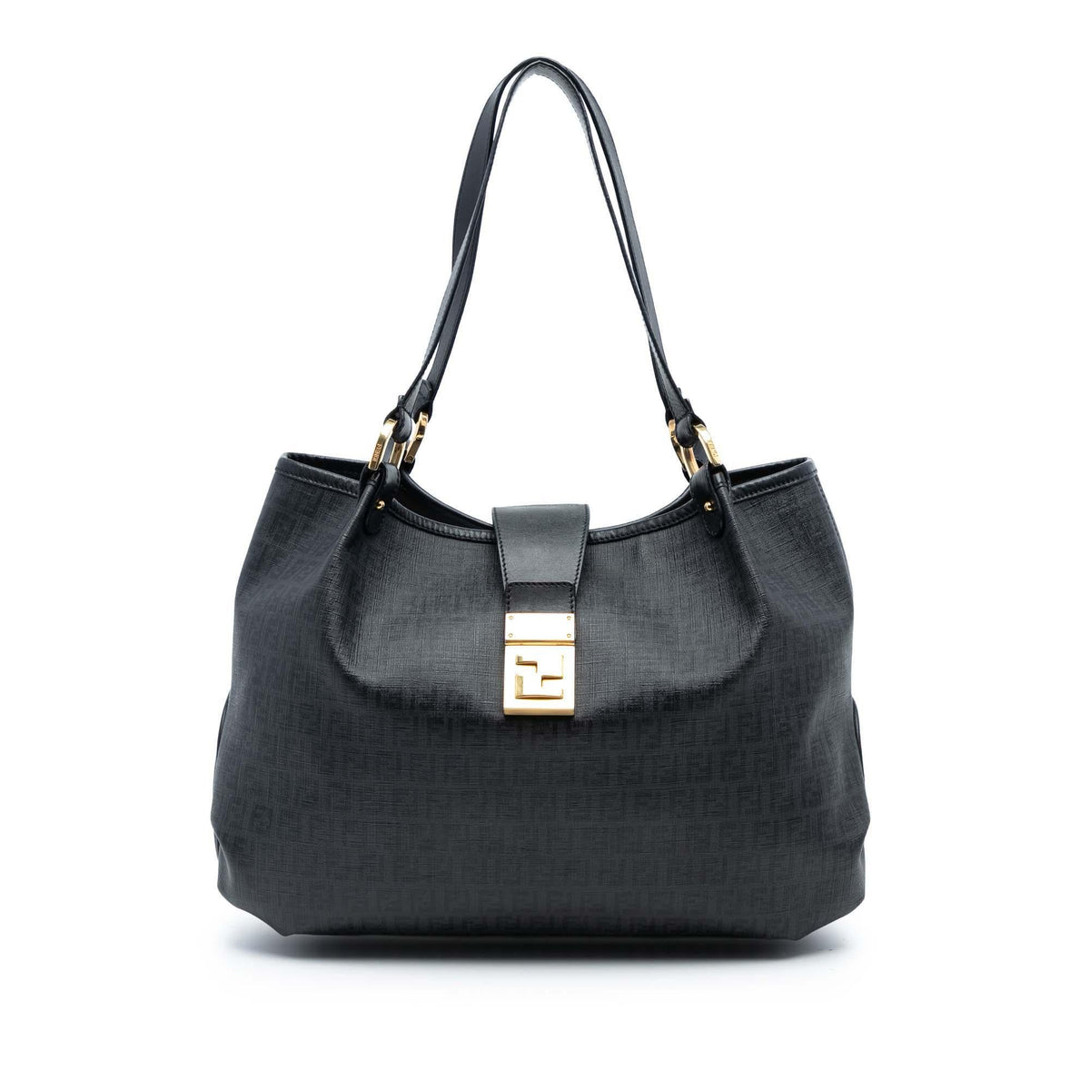 Fendi Zucchino Spalmati Chiusura Tote