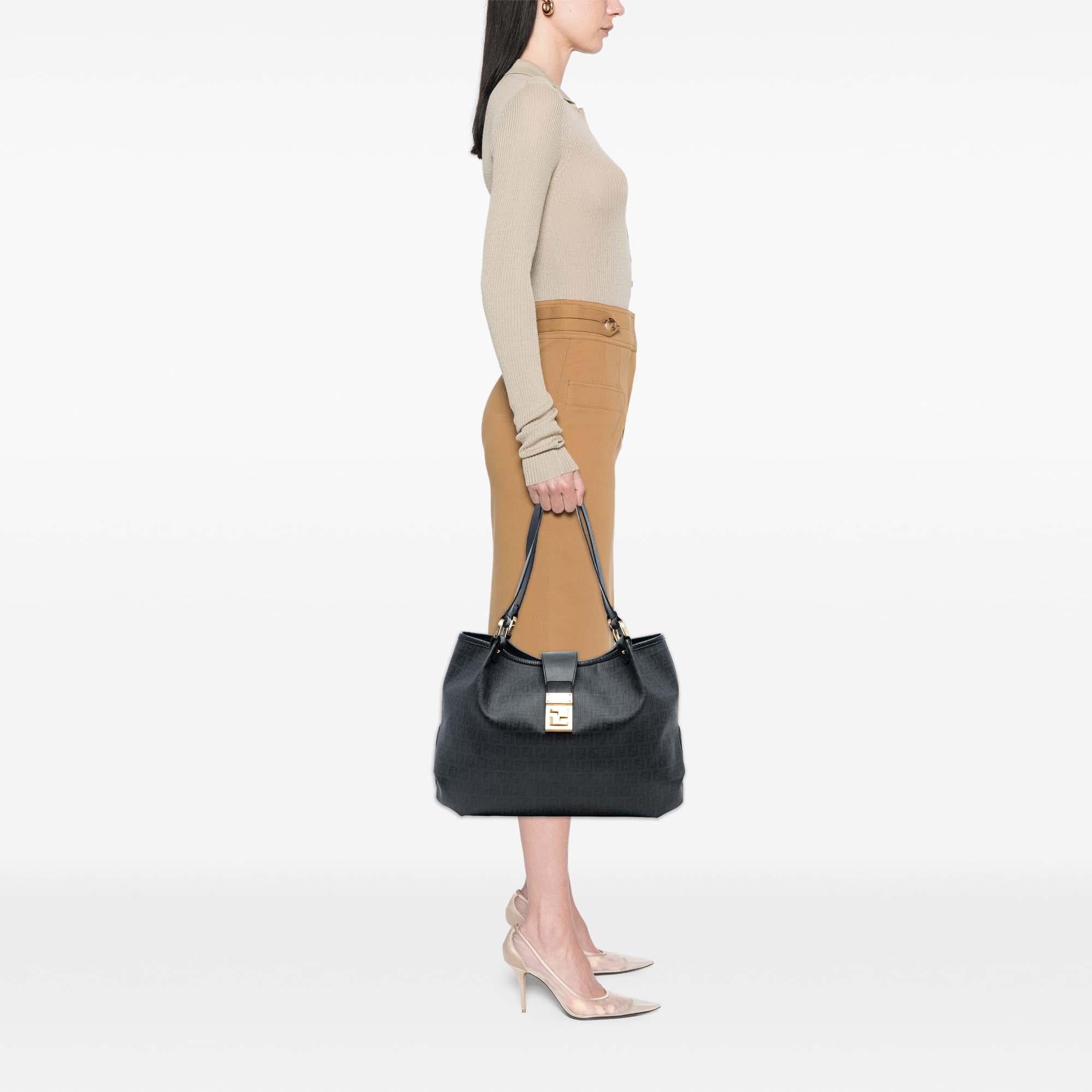 Fendi Zucchino Spalmati Chiusura Tote