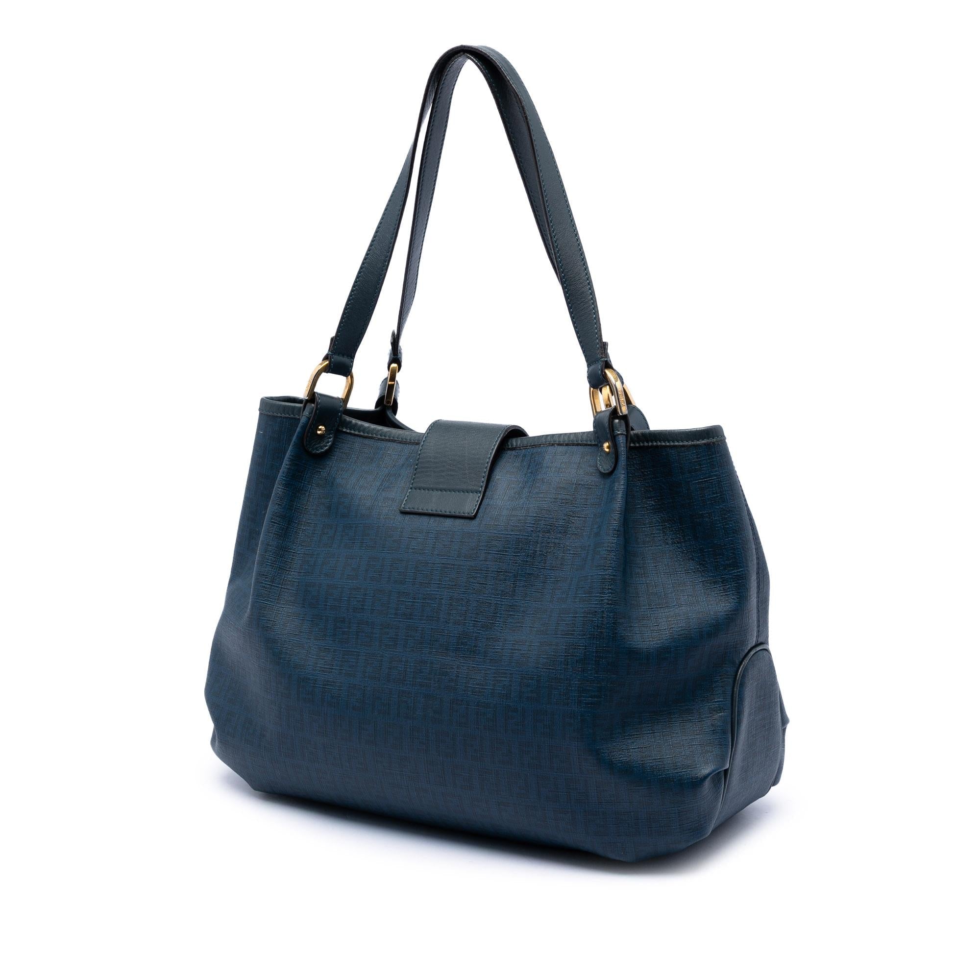 Fendi Zucchino Spalmati Chiusura Tote