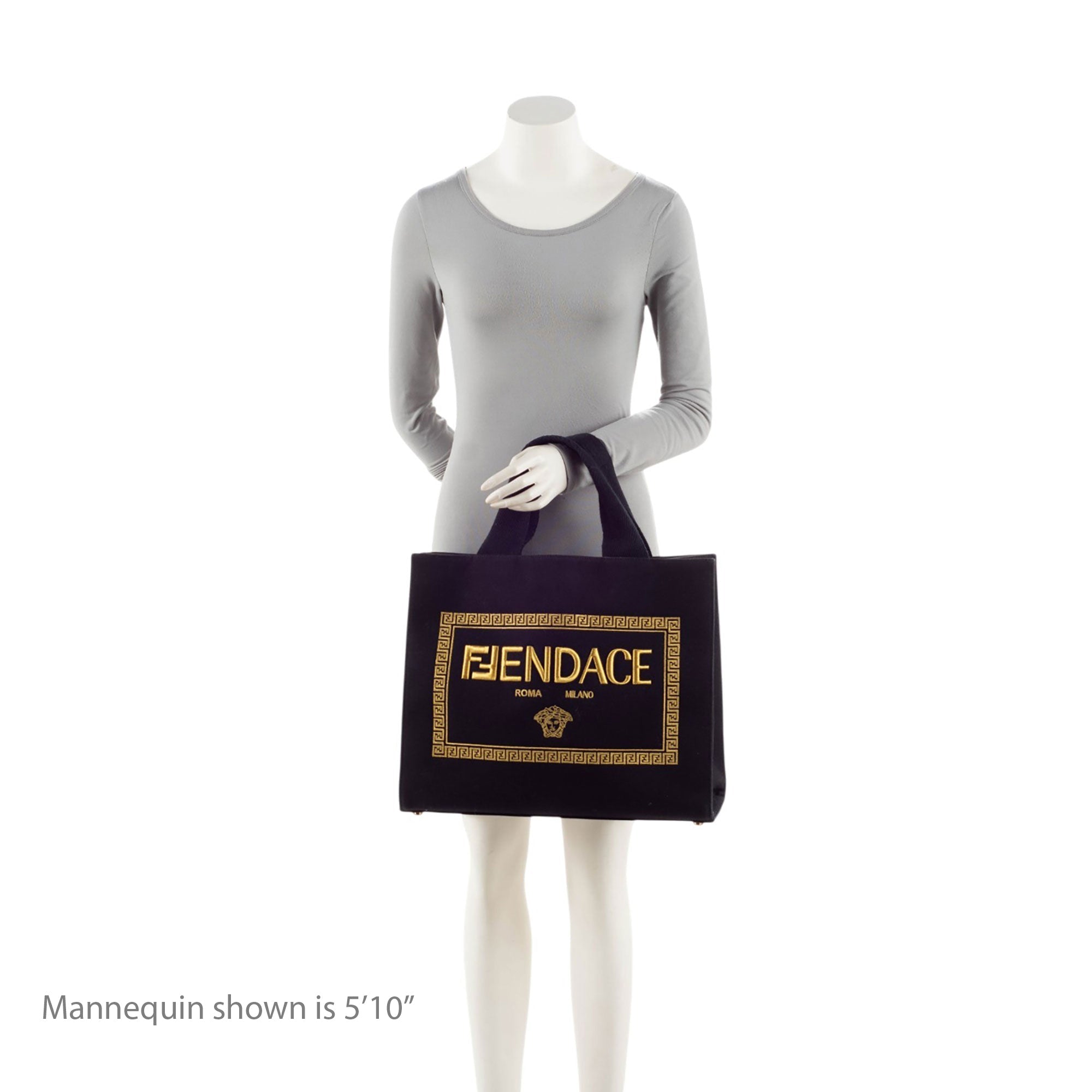 Fendi x Versace Canvas Fendace Tote