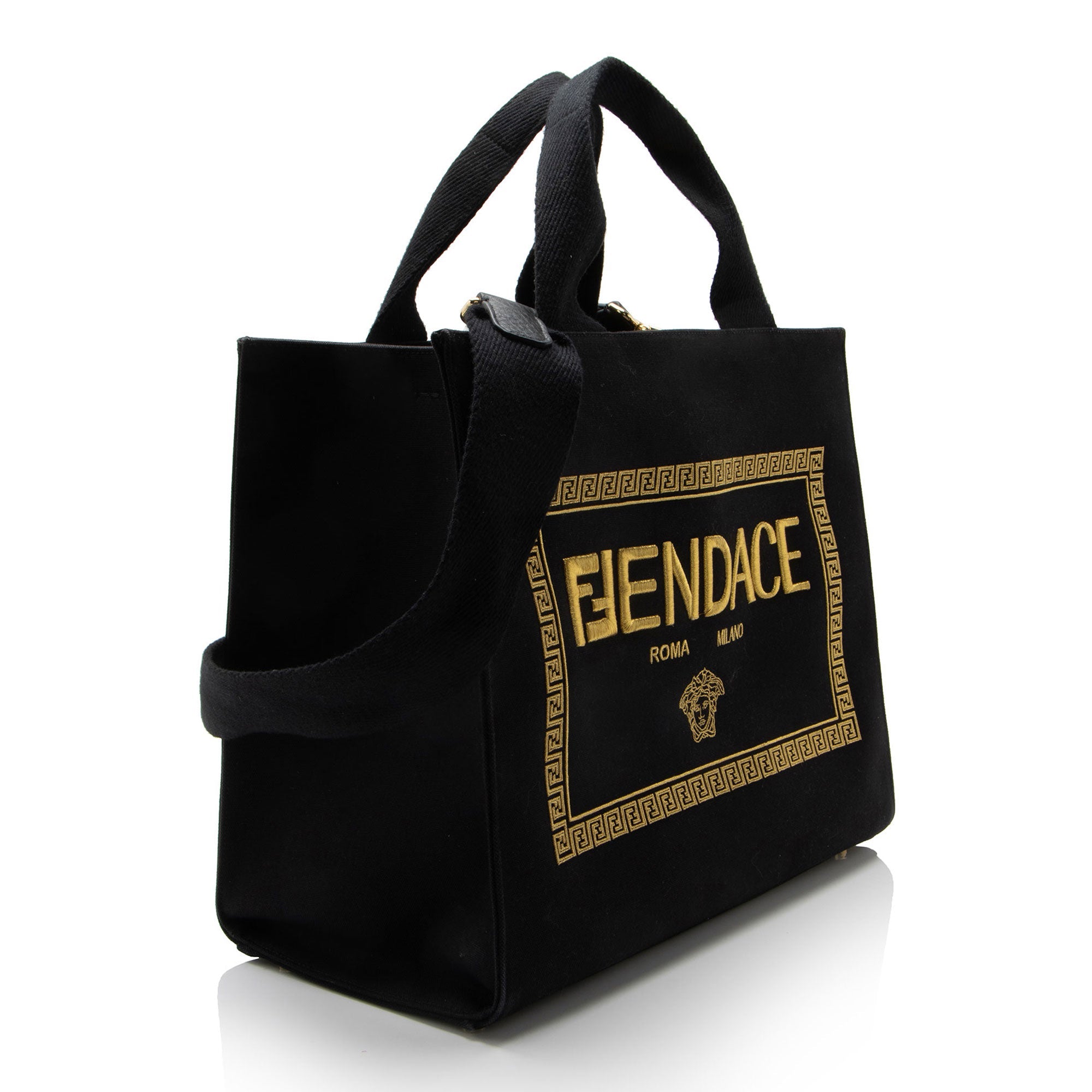 Fendi x Versace Canvas Fendace Tote