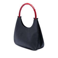 Gucci Calfskin Bamboo Handbag