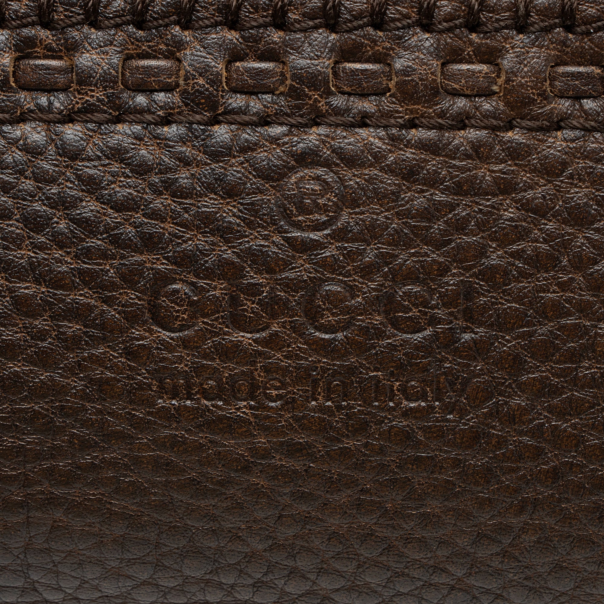 Gucci Calfskin Bamboo Laidback Crafty Dome Satchel