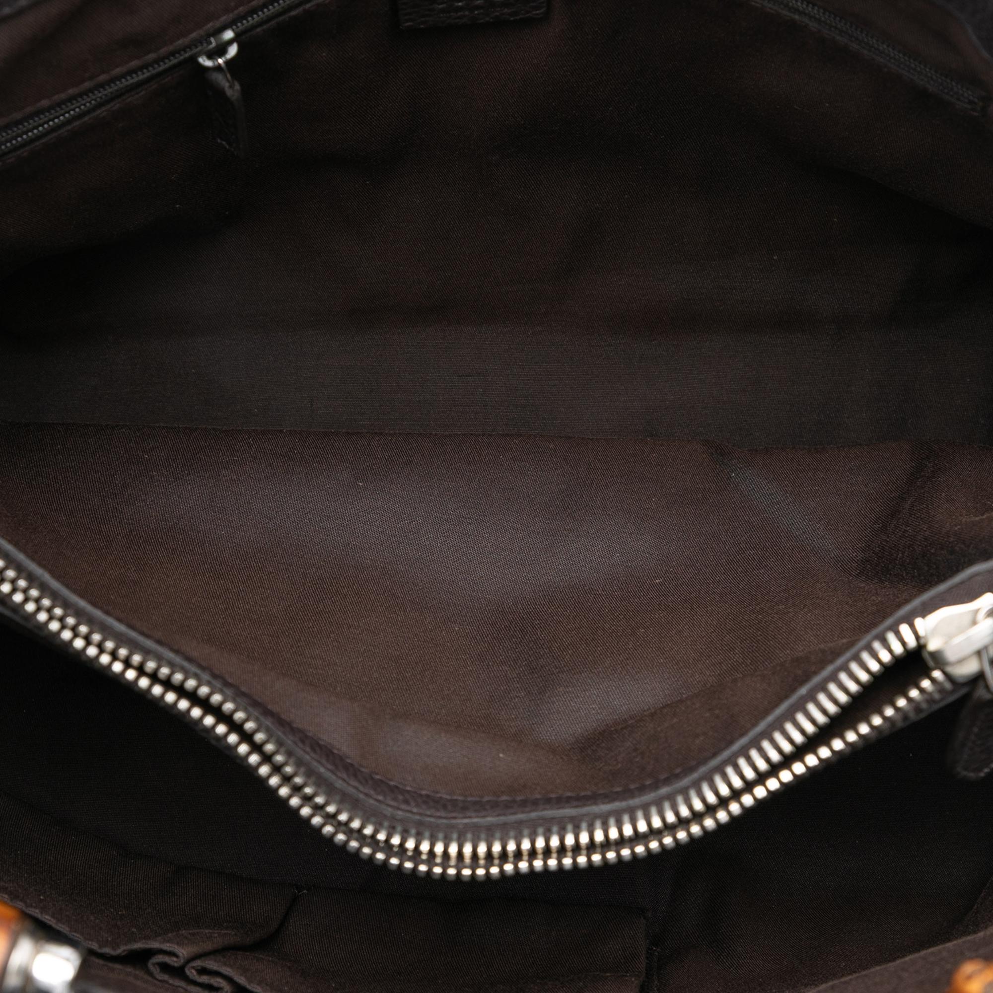 Gucci Calfskin Bamboo Libeccio Tote
