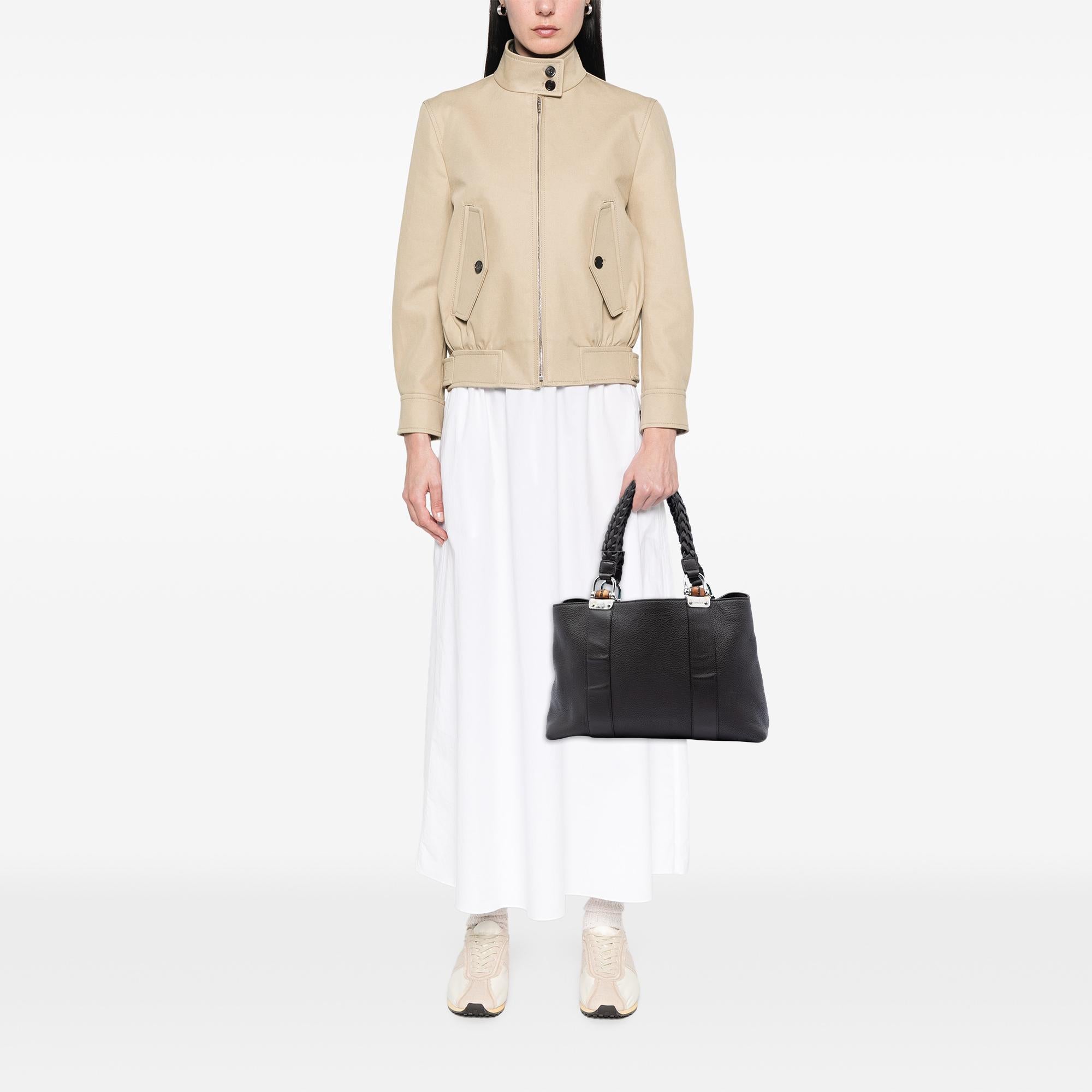 Gucci Calfskin Bamboo Libeccio Tote