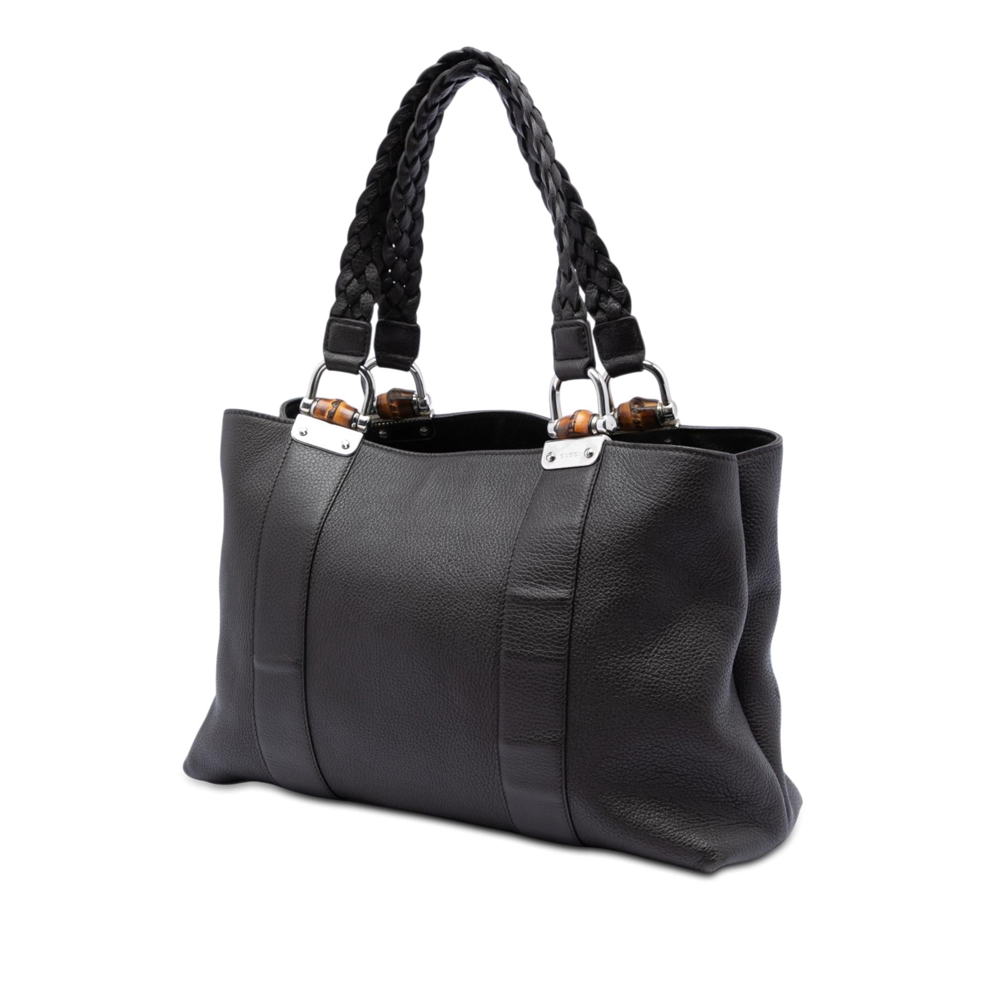 Gucci Calfskin Bamboo Libeccio Tote