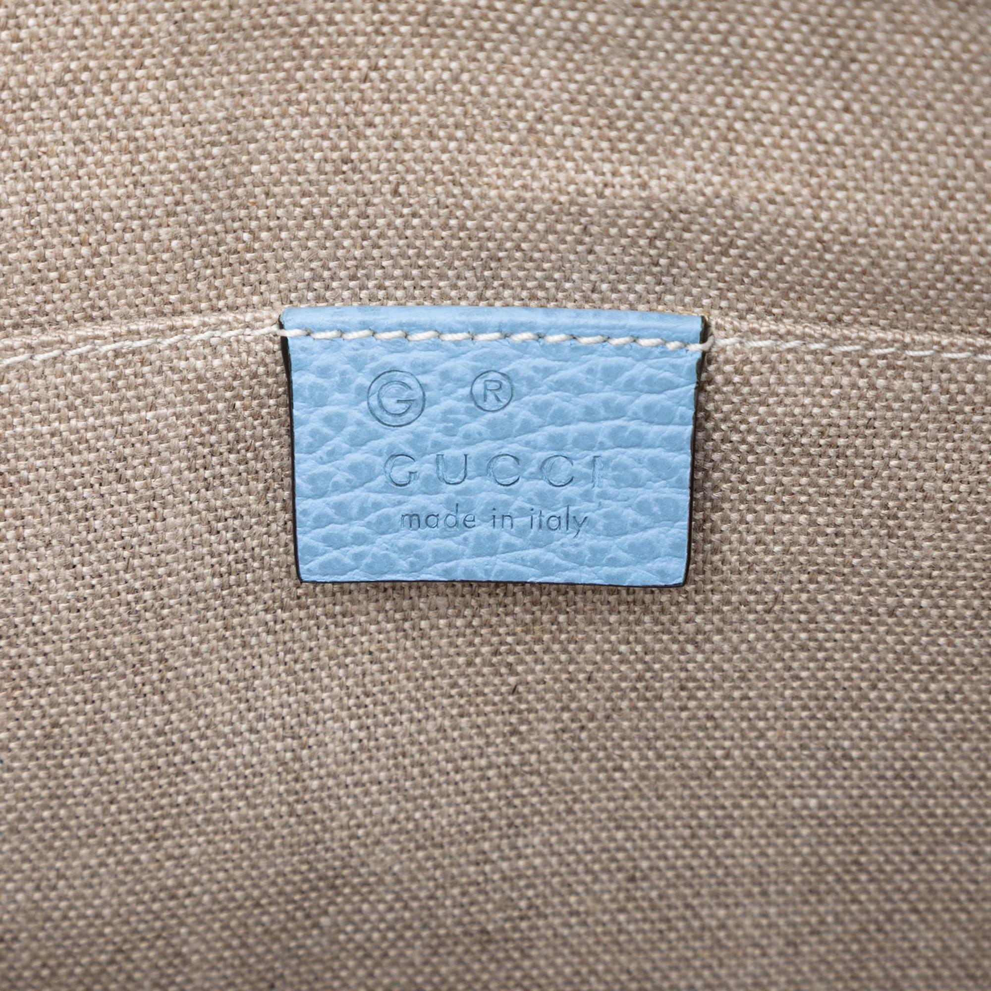 Gucci Calfskin Bamboo Tassel Clutch