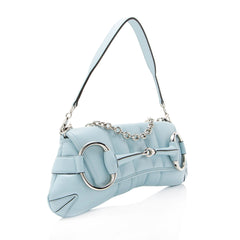 Gucci Calfskin Horsebit Chain Medium Shoulder Bag