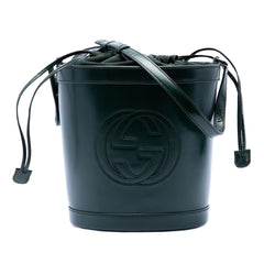 Gucci Calfskin Interlocking G Bucket Bag