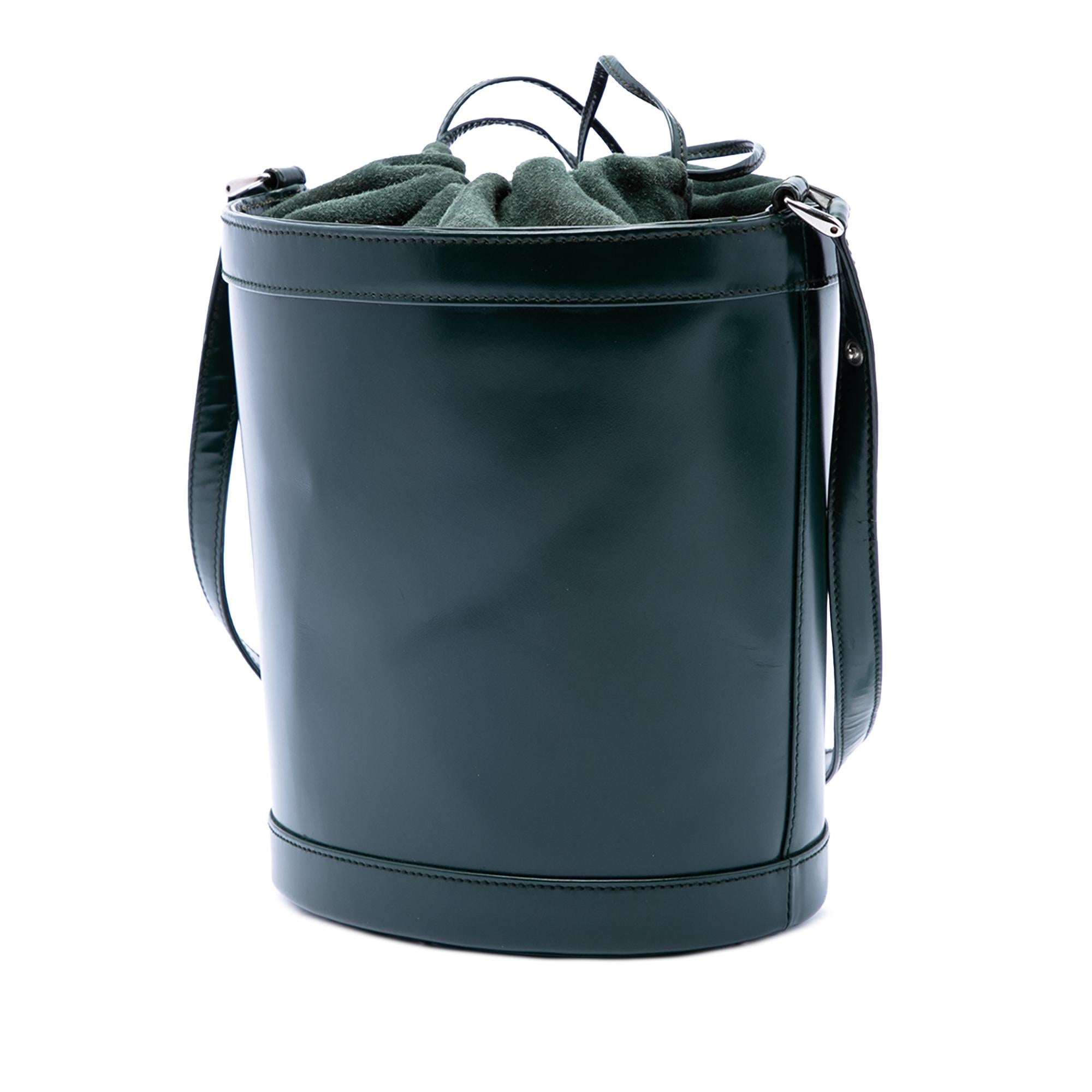 Gucci Calfskin Interlocking G Bucket Bag