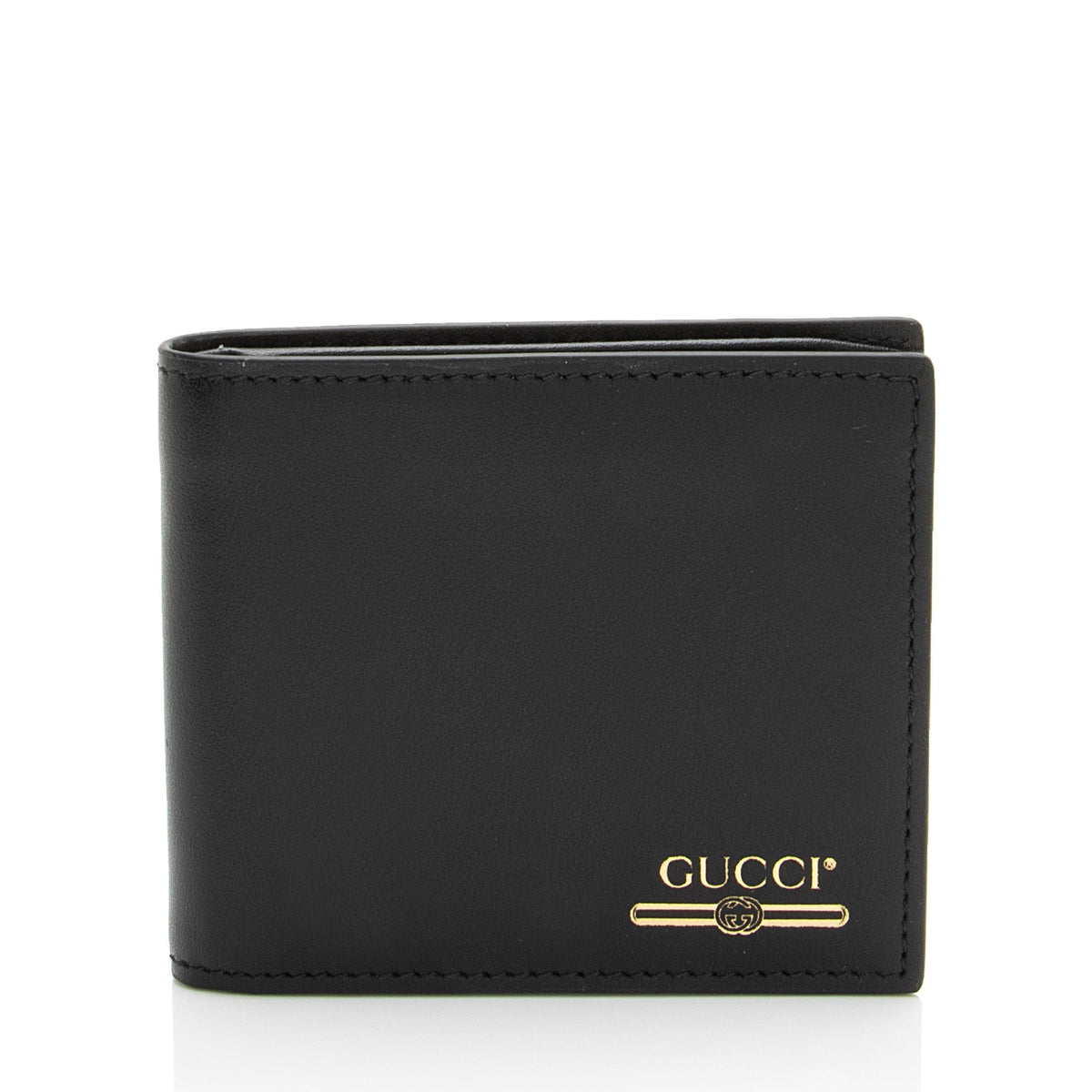 Gucci Calfskin Logo Bifold Wallet
