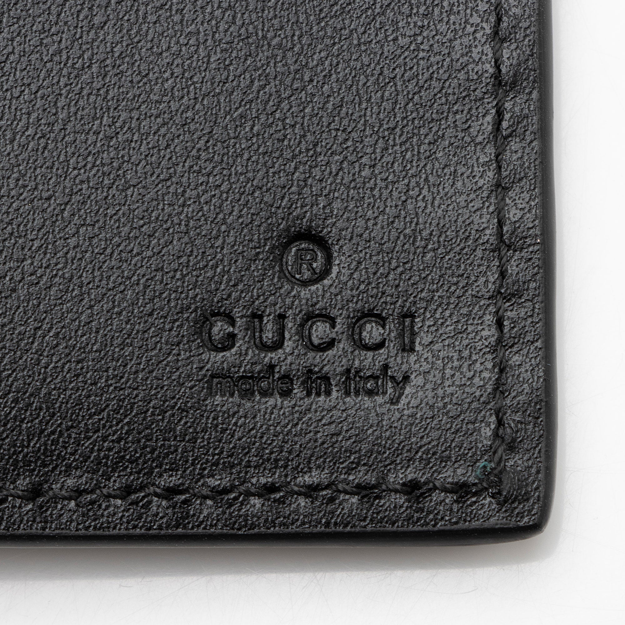 Gucci Calfskin Logo Bifold Wallet