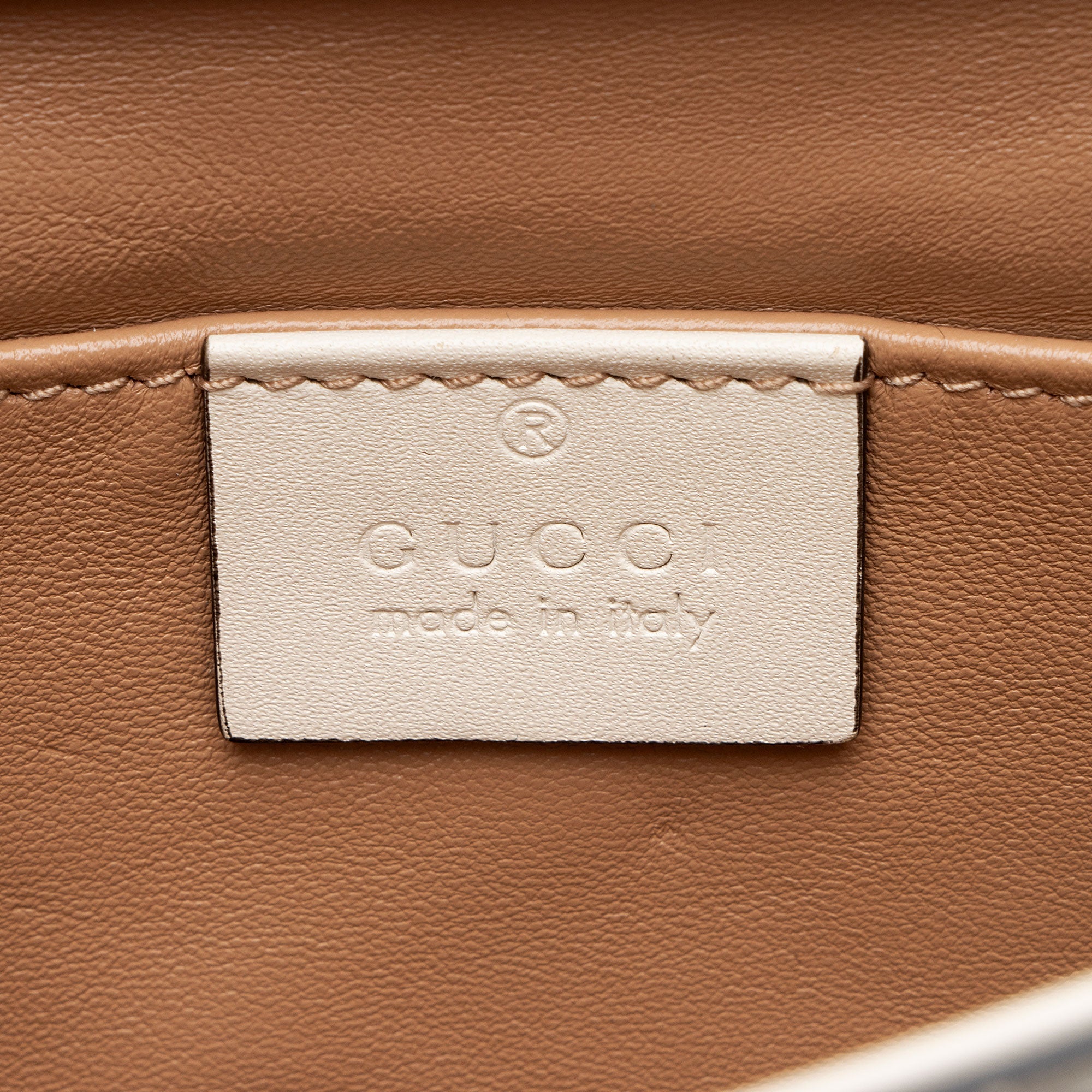 Gucci Calfskin Pearl Bee Broadway Mini Shoulder Bag