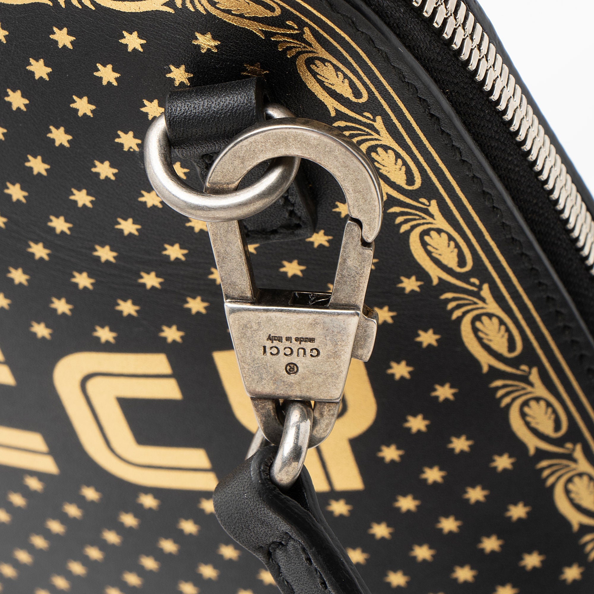 Gucci Calfskin Star Print Guccy Mini Shoulder Bag