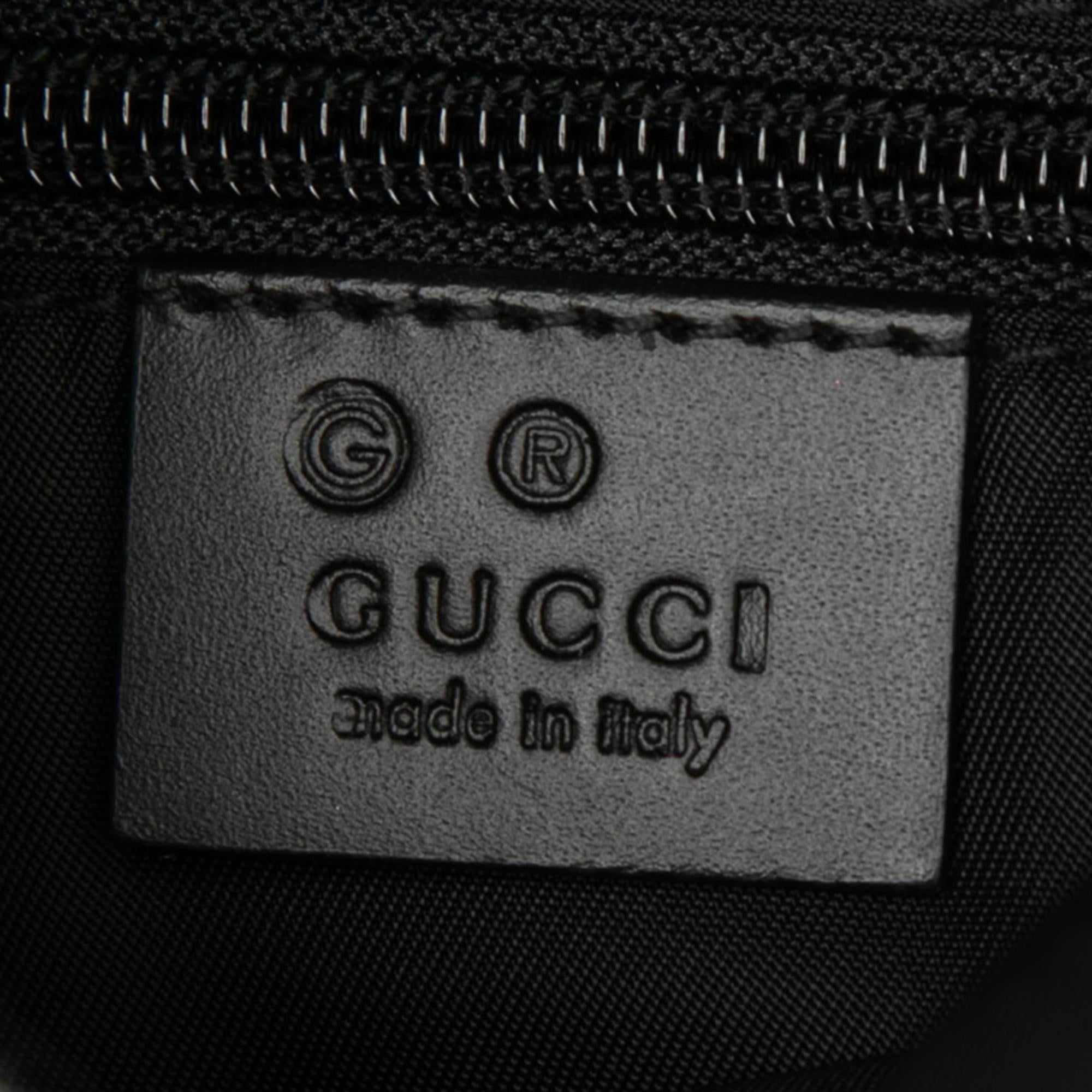 Gucci Canvas Techno Web Fold Over Backpack