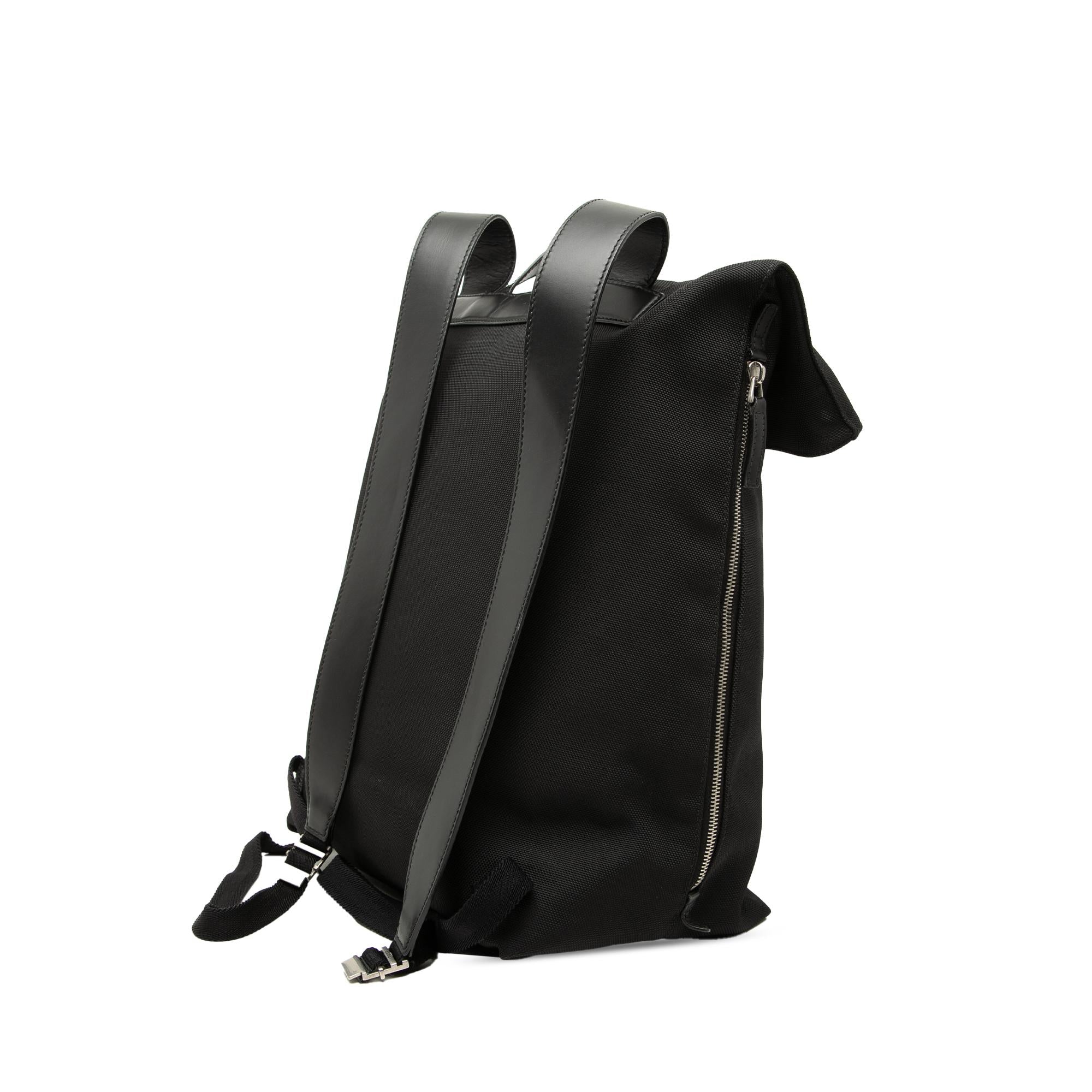 Gucci Canvas Techno Web Fold Over Backpack