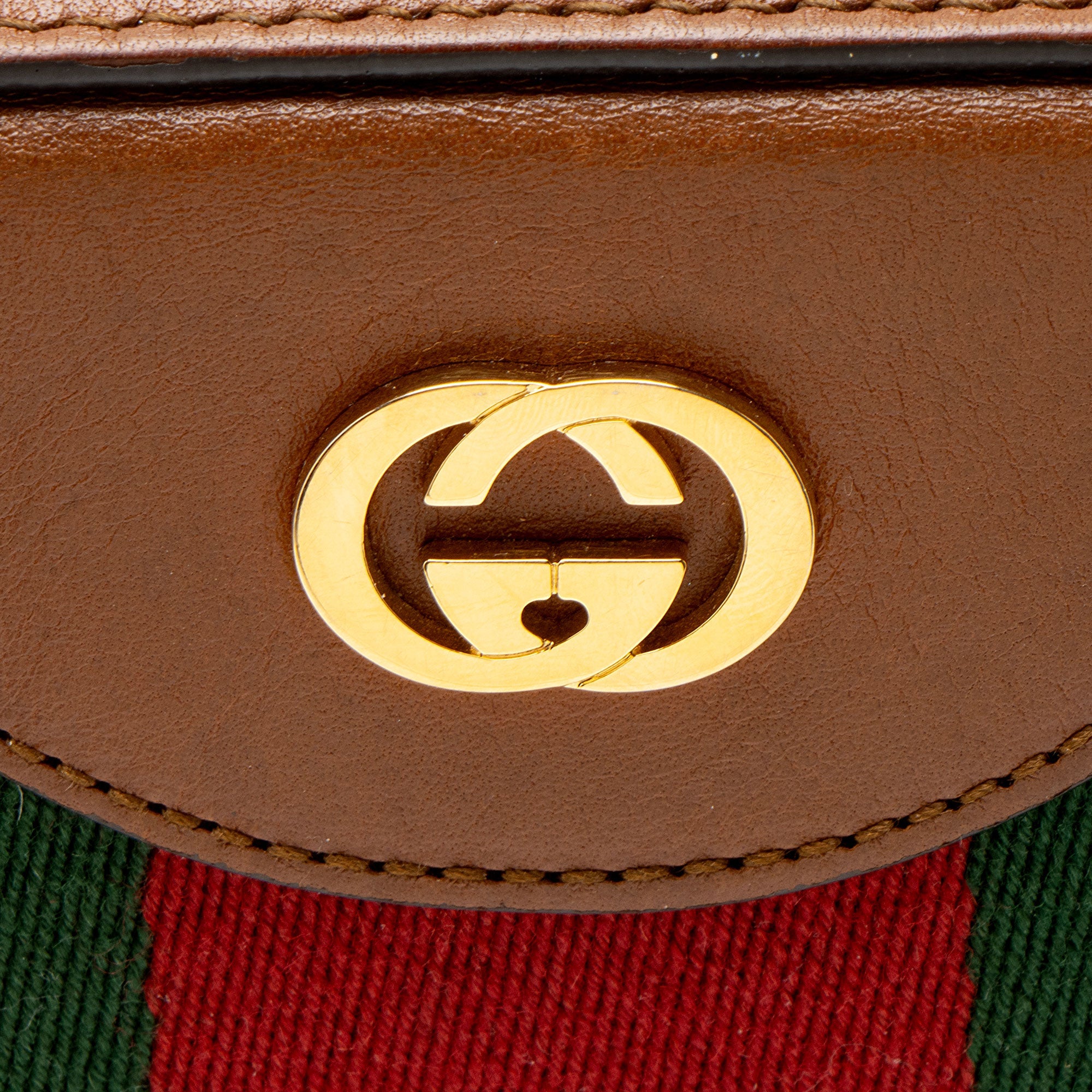 Gucci Canvas Vintage Web Camera Bag