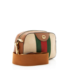Gucci Canvas Vintage Web Camera Bag