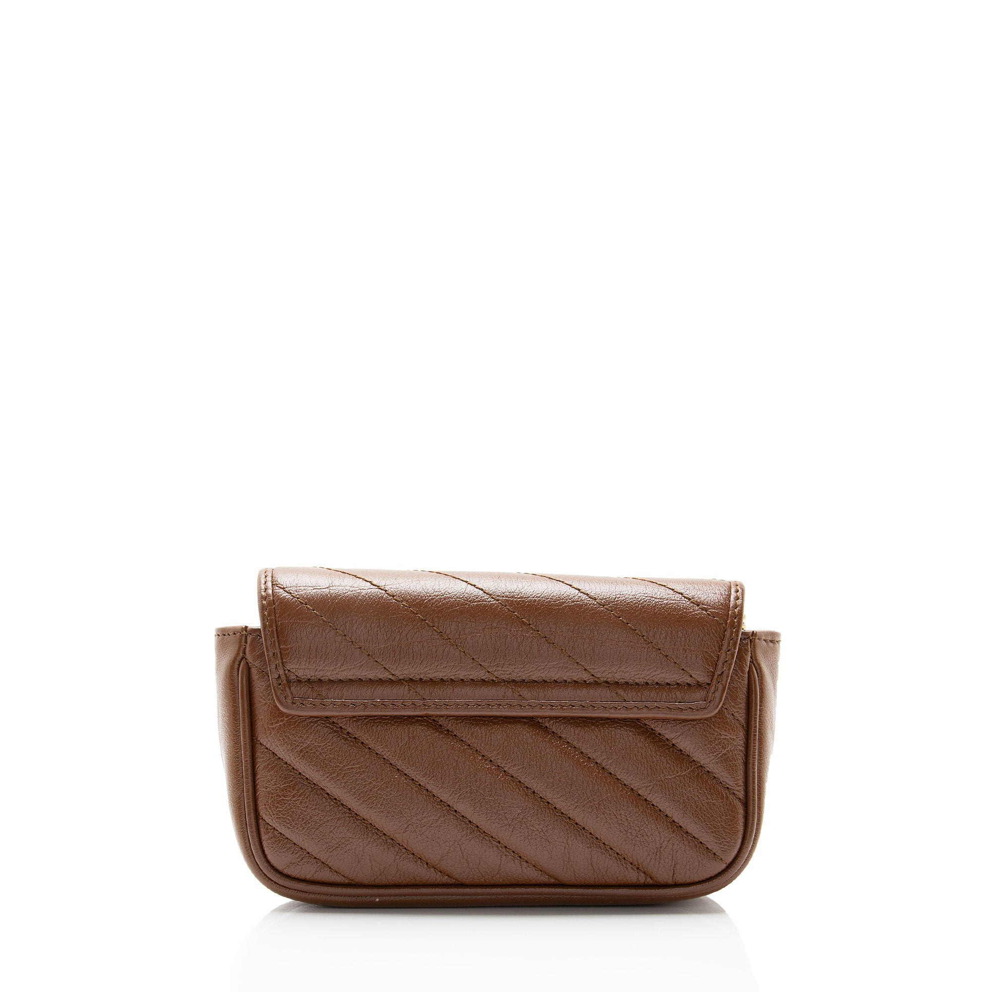 Gucci Diagonal Matelasse Leather GG Marmont Mini Flap Bag
