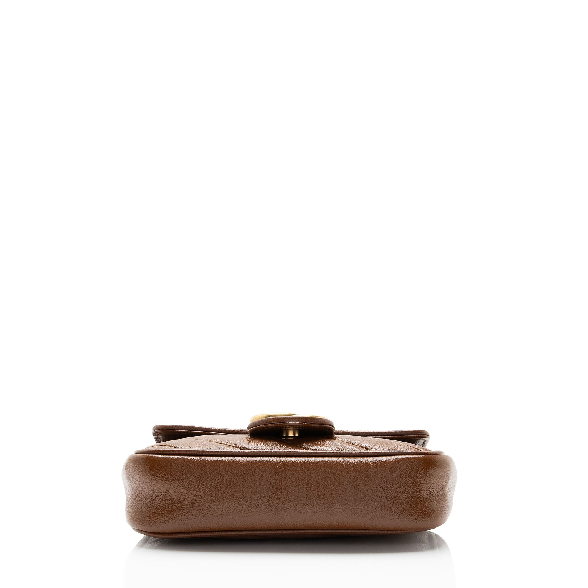 Gucci Diagonal Matelasse Leather GG Marmont Mini Flap Bag