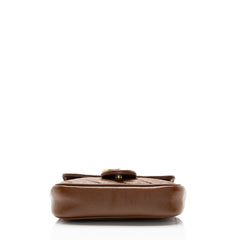 Gucci Diagonal Matelasse Leather GG Marmont Mini Flap Bag
