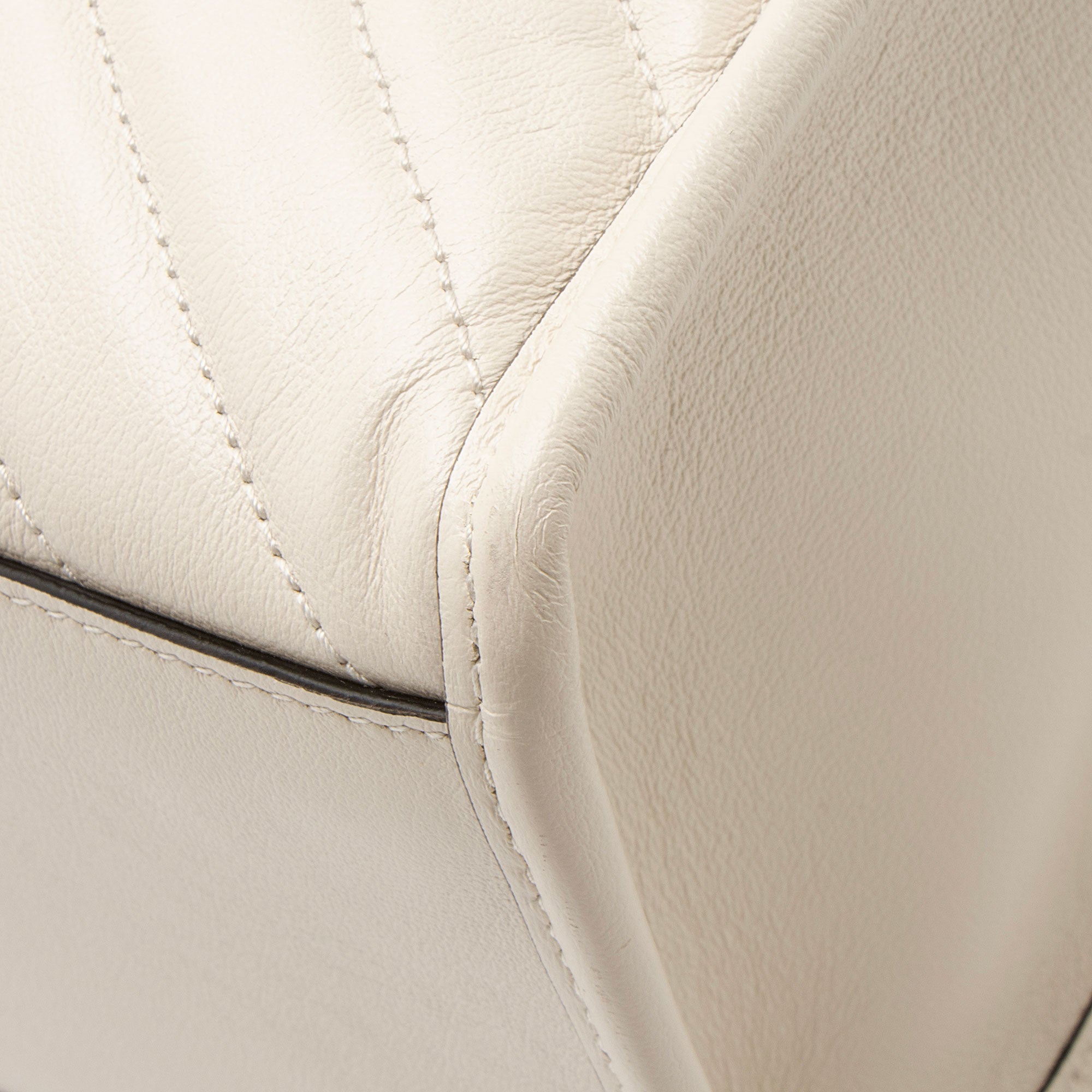 Gucci Diagonal Matelasse Leather GG Marmont Tote
