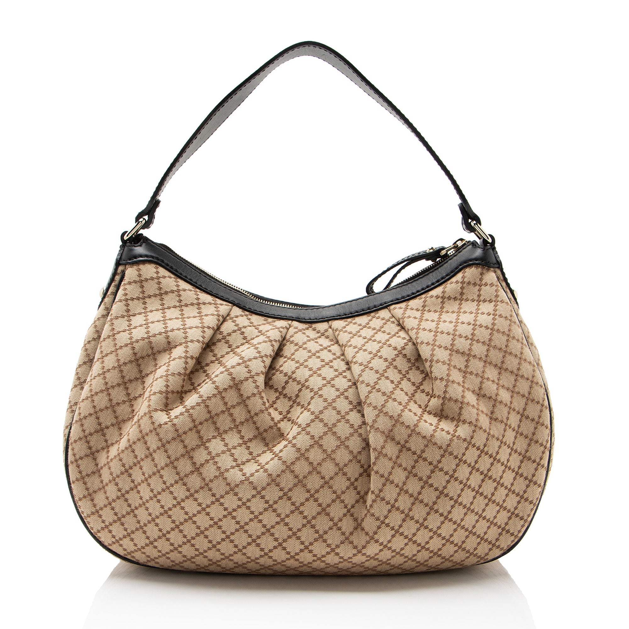 Gucci Diamante Canvas Sukey Hobo