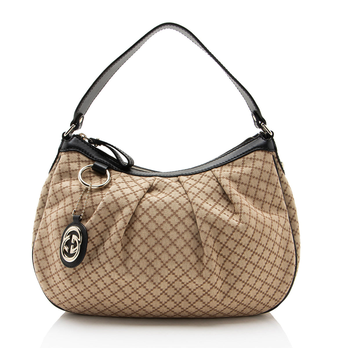 Gucci Diamante Canvas Sukey Hobo