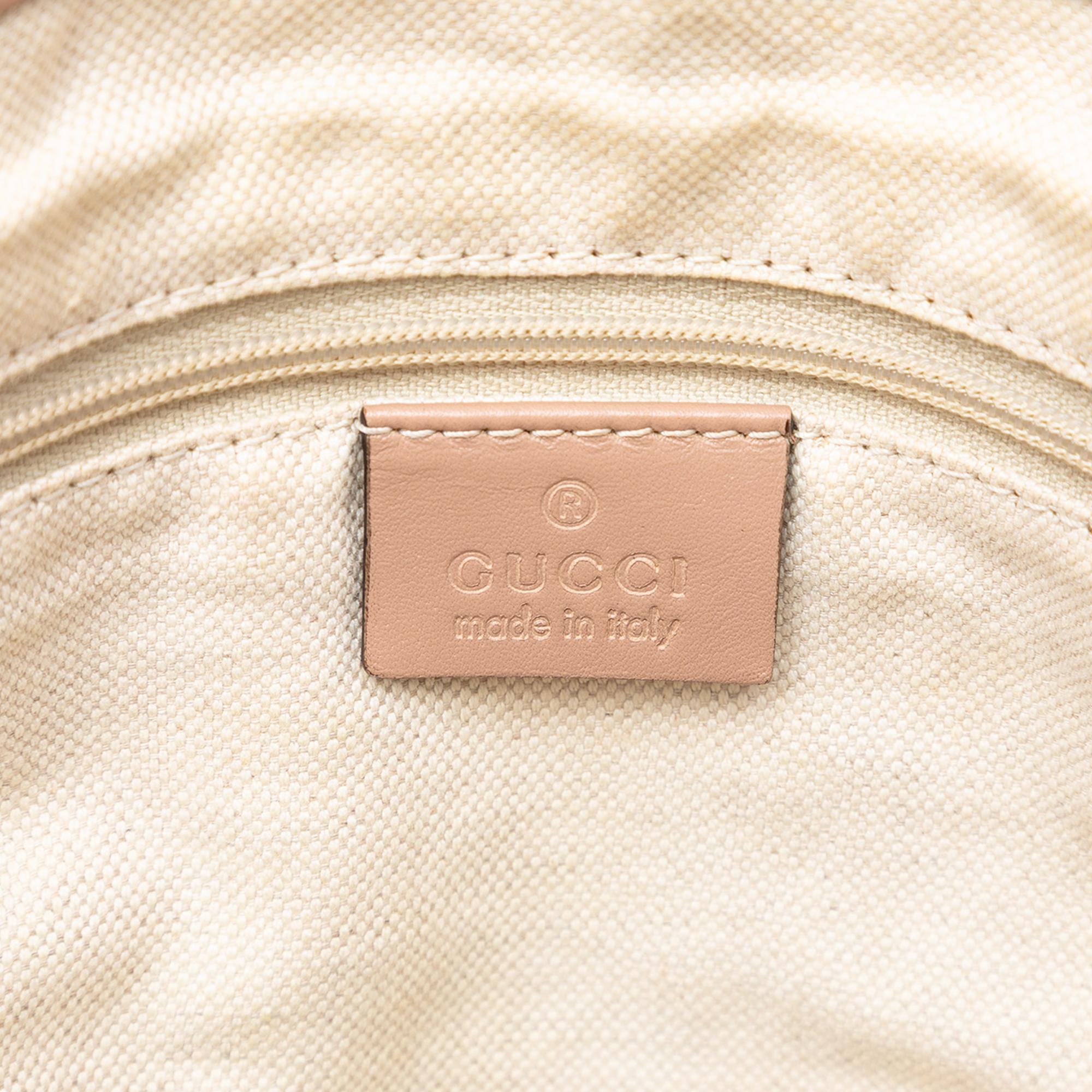 Gucci Diamante Canvas Sukey Satchel