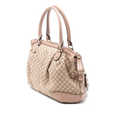 Gucci Diamante Canvas Sukey Satchel