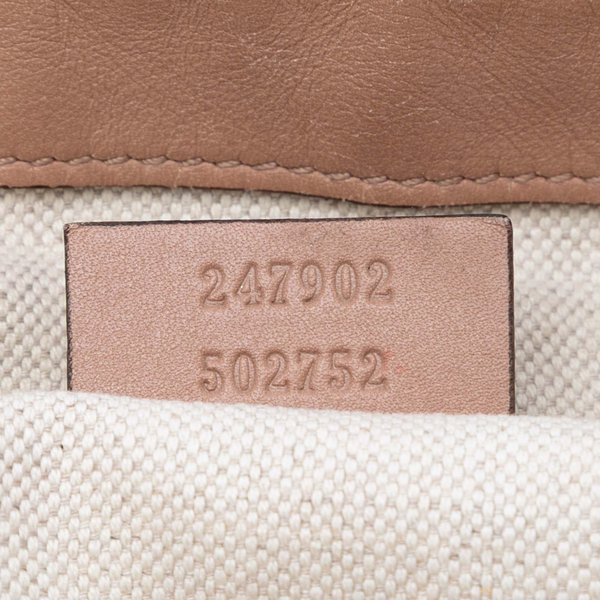 Gucci Diamante Canvas Sukey Satchel