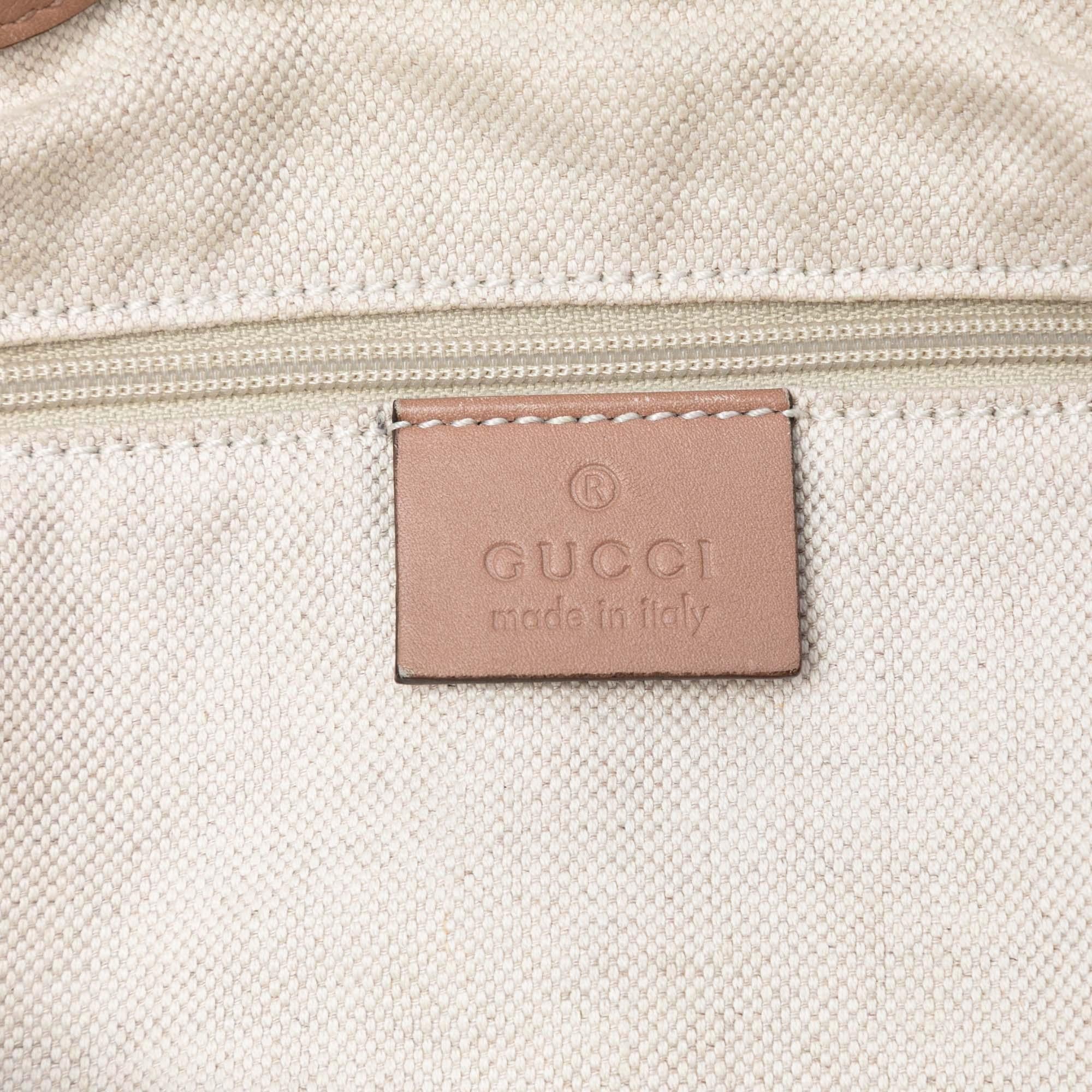 Gucci Diamante Canvas Sukey Satchel