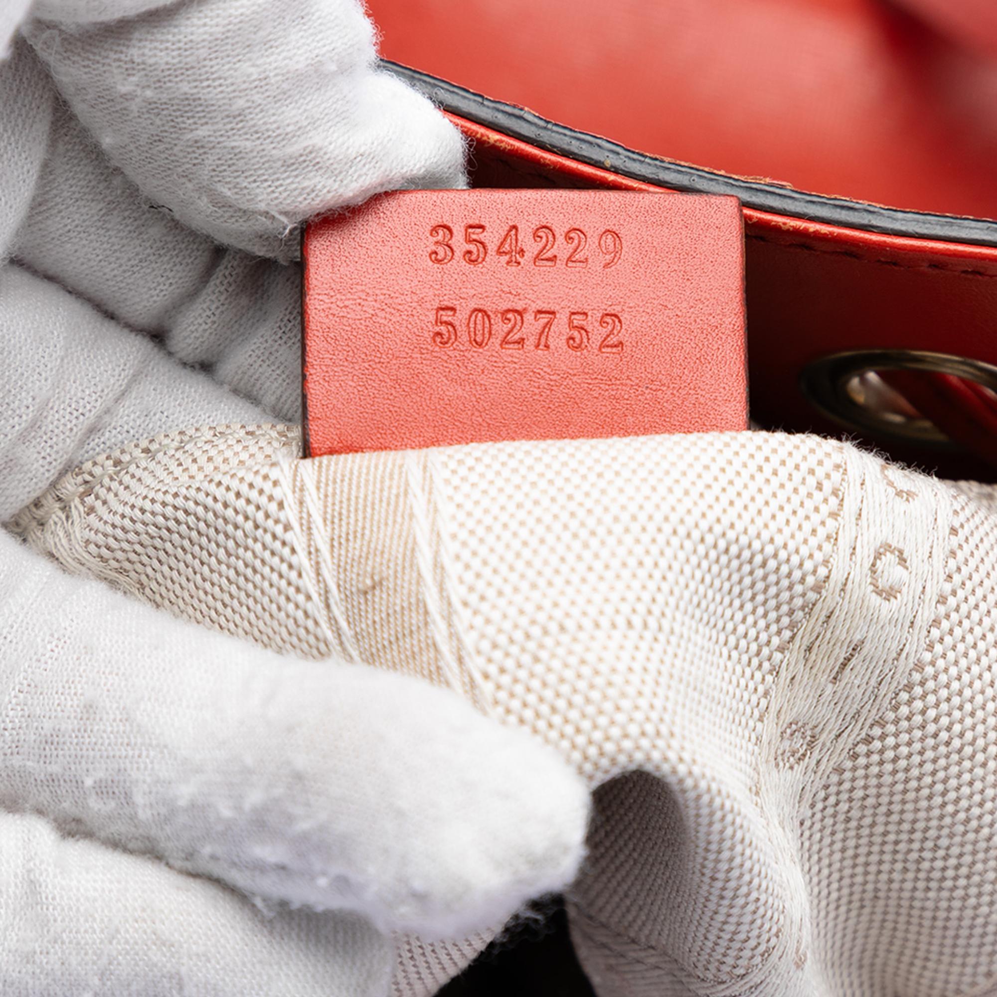 Gucci Diamante Leather Bright Bucket Bag