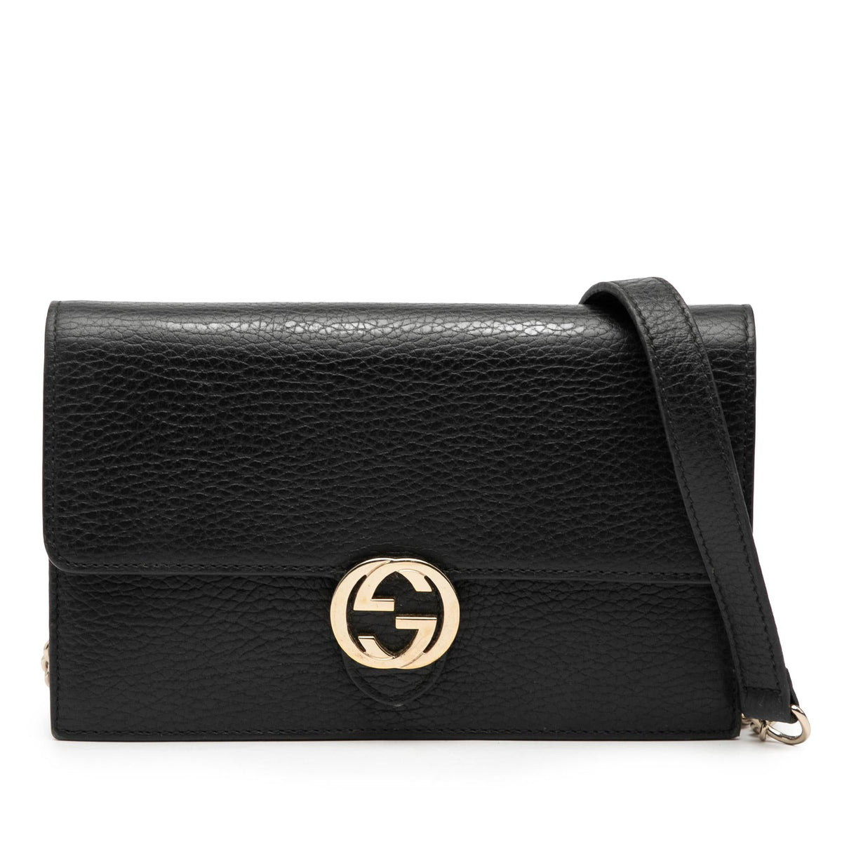 Gucci Dollar Calfskin Interlocking G Wallet on Chain