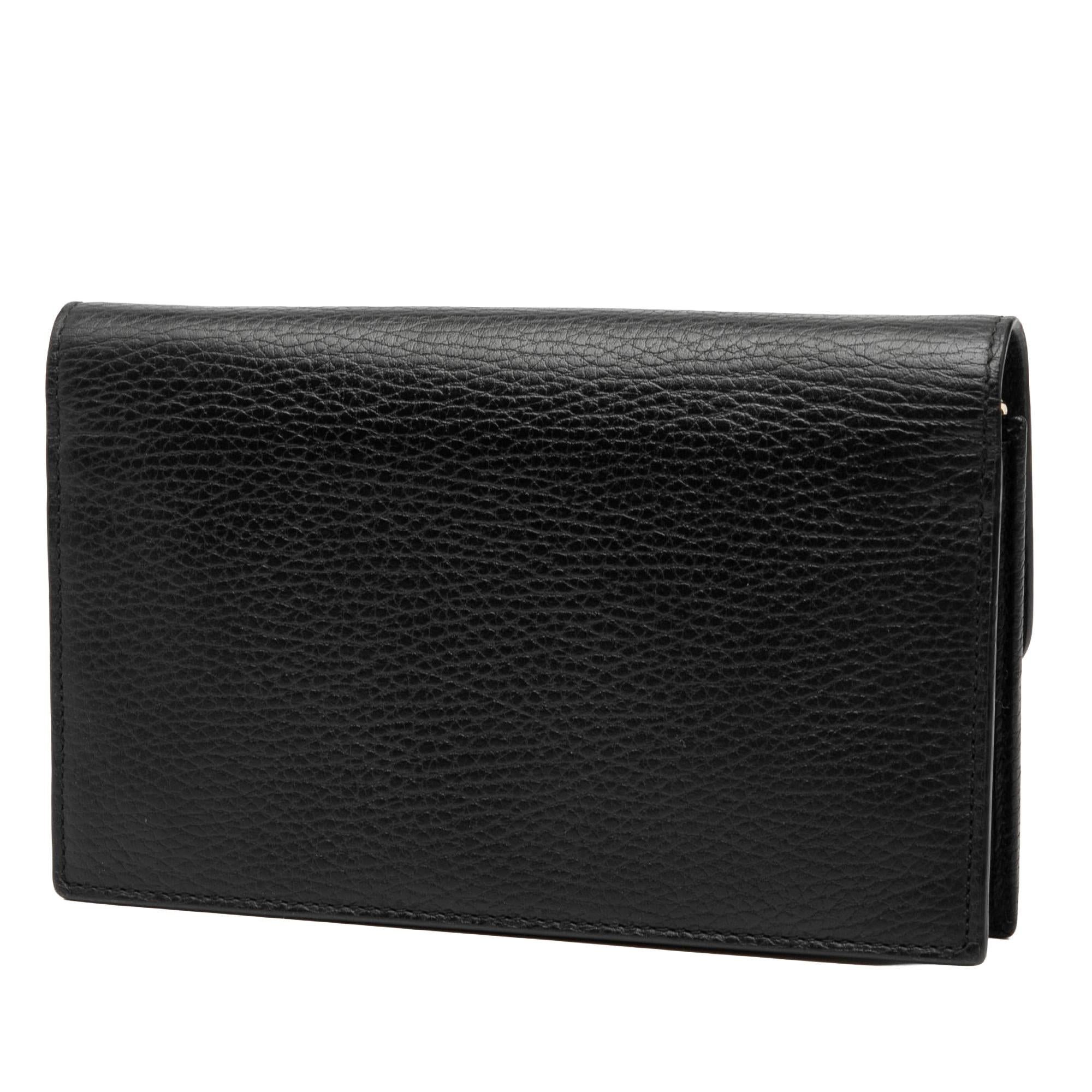 Gucci Dollar Calfskin Interlocking G Wallet on Chain