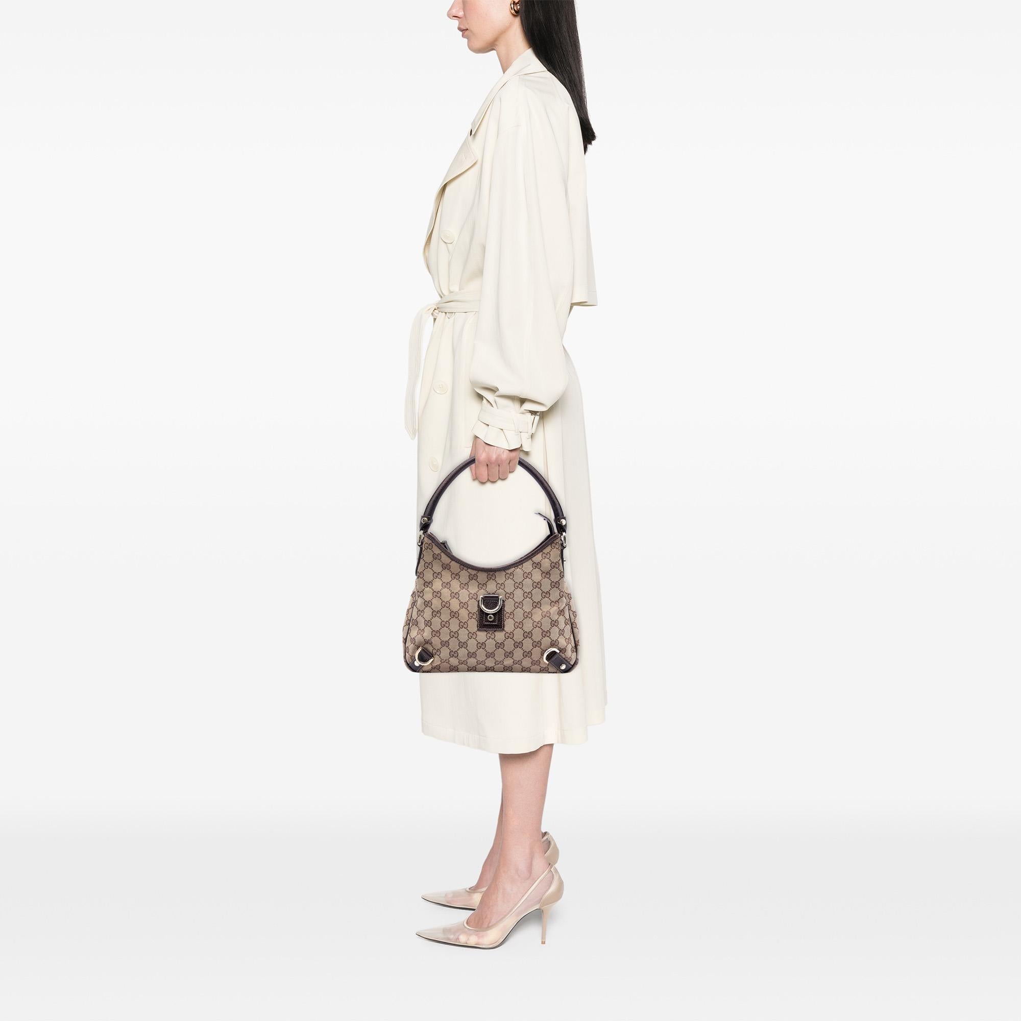 Gucci GG Canvas Abbey D Ring Shoulder Bag