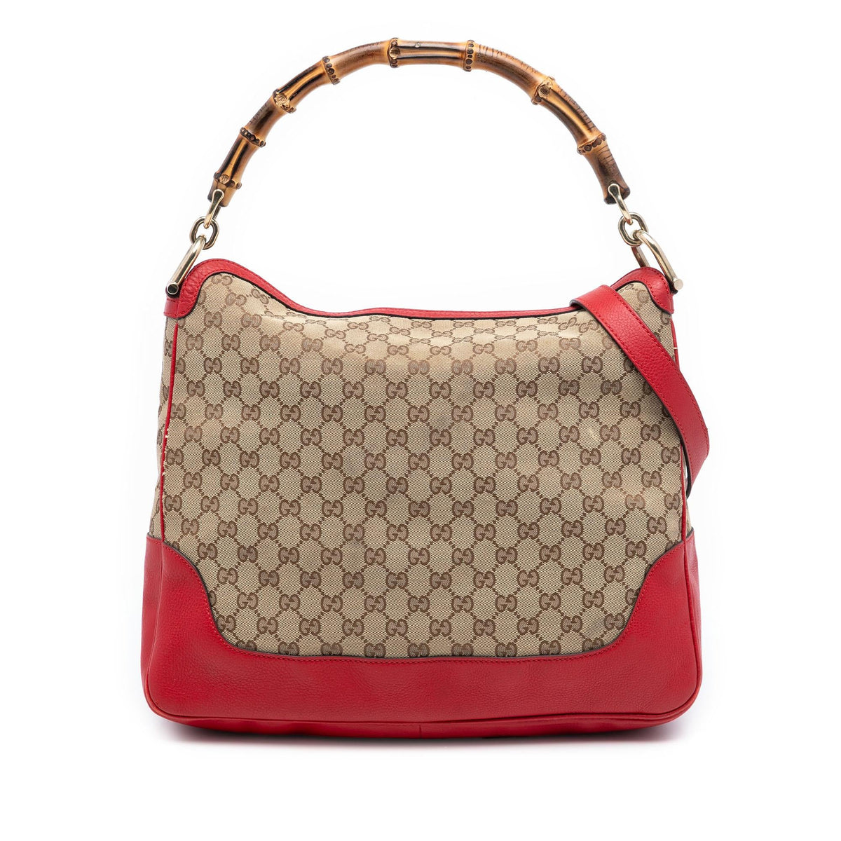 Gucci GG Canvas Bamboo Diana Satchel