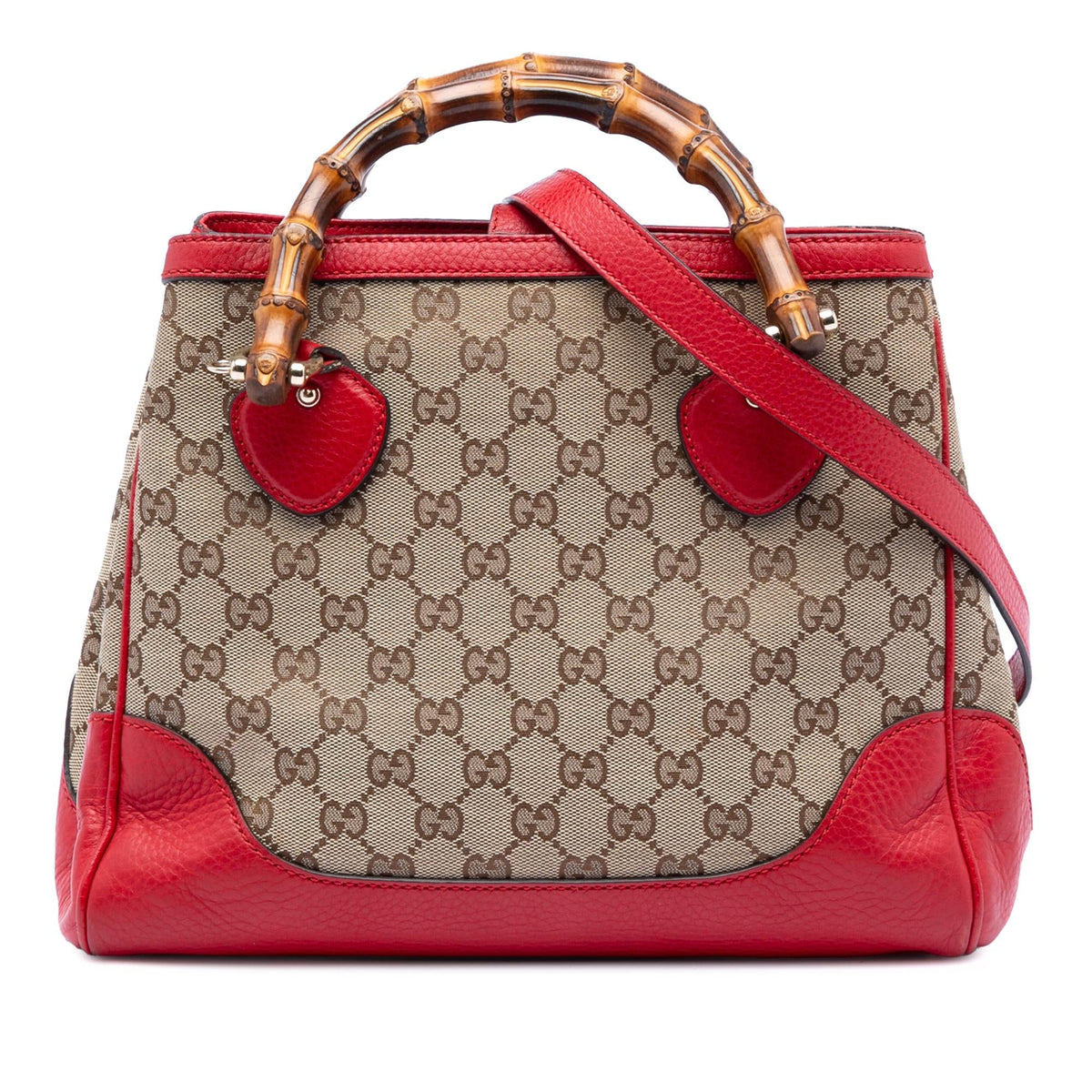Gucci GG Canvas Bamboo Diana Top Handle Tote