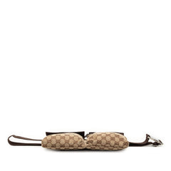 Gucci GG Canvas Double Pocket Belt Bag